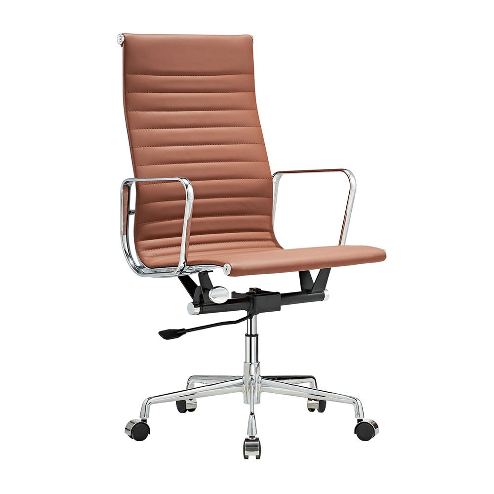 CASAINC TY-W30221256 Office chair Brown Contemporary Ergonomic Adjustable Height Swivel Faux Leather Desk Chair
