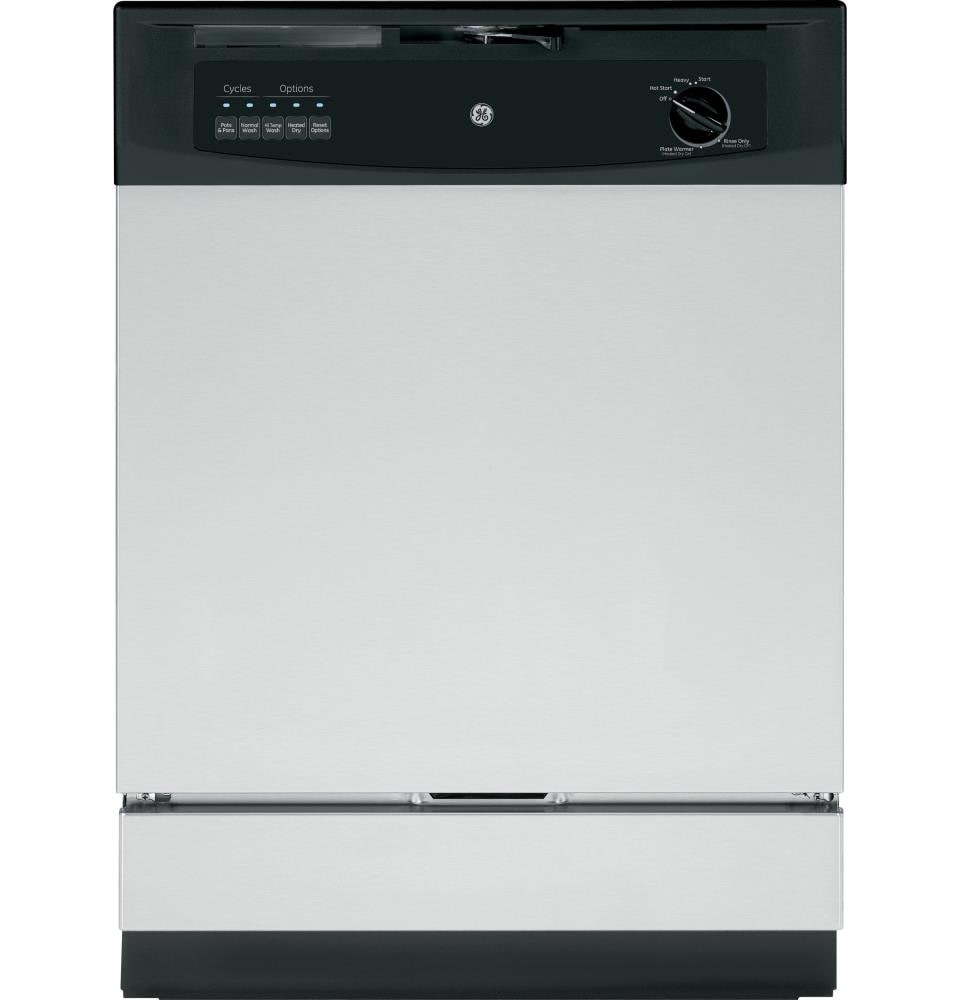 GE 24 Stainless Steel Dishwasher with Front Controls