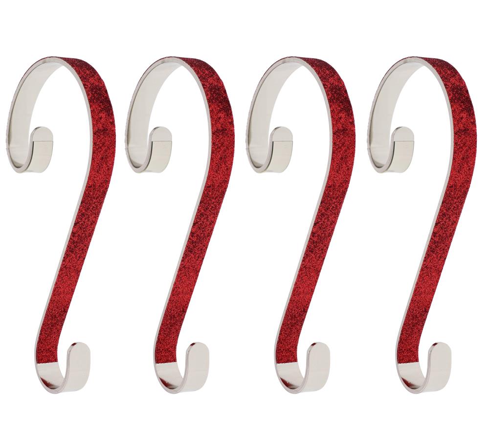 4-Pack Assorted Decorative Metal Stocking Holder in the Christmas Hooks ...