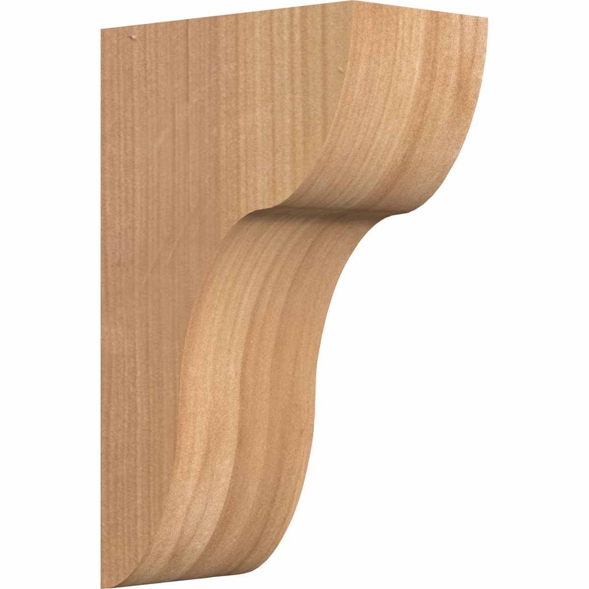 Ekena Millwork COR04X06X10CAR00SWR 3.5-in x 6-in x 10-in Carmel Unfinished Western red cedar Wood Paintable/Stainable Corbel