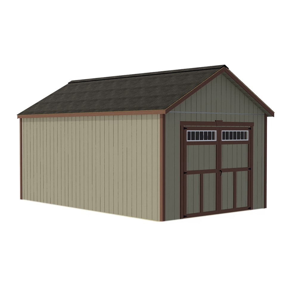 Best Barns DOVER1220 Dover 12-ft x 20-ft Gable Style Wood Outdoor Storage Shed with 1 Doors