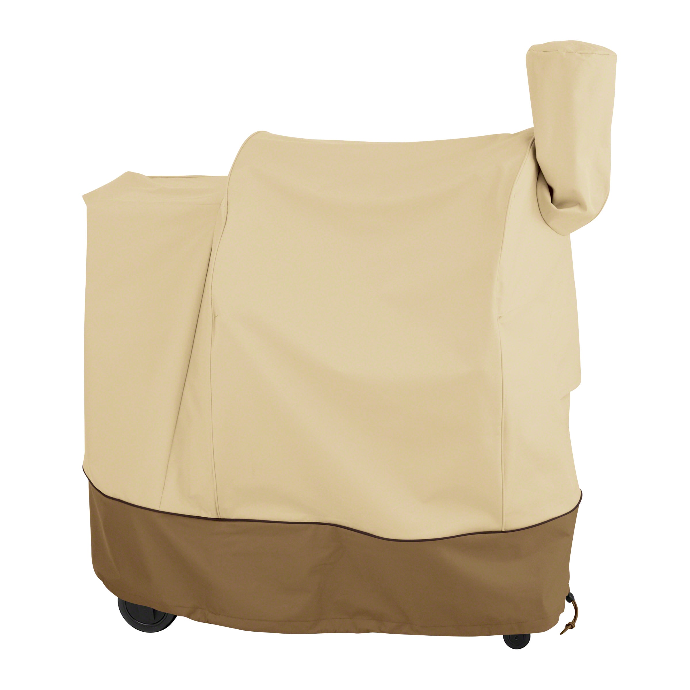 Classic Accessories 55-918-011501-00 Veranda 41-Inches W x 49-Inches H Pebble/earth/bark Pellet grill Cover