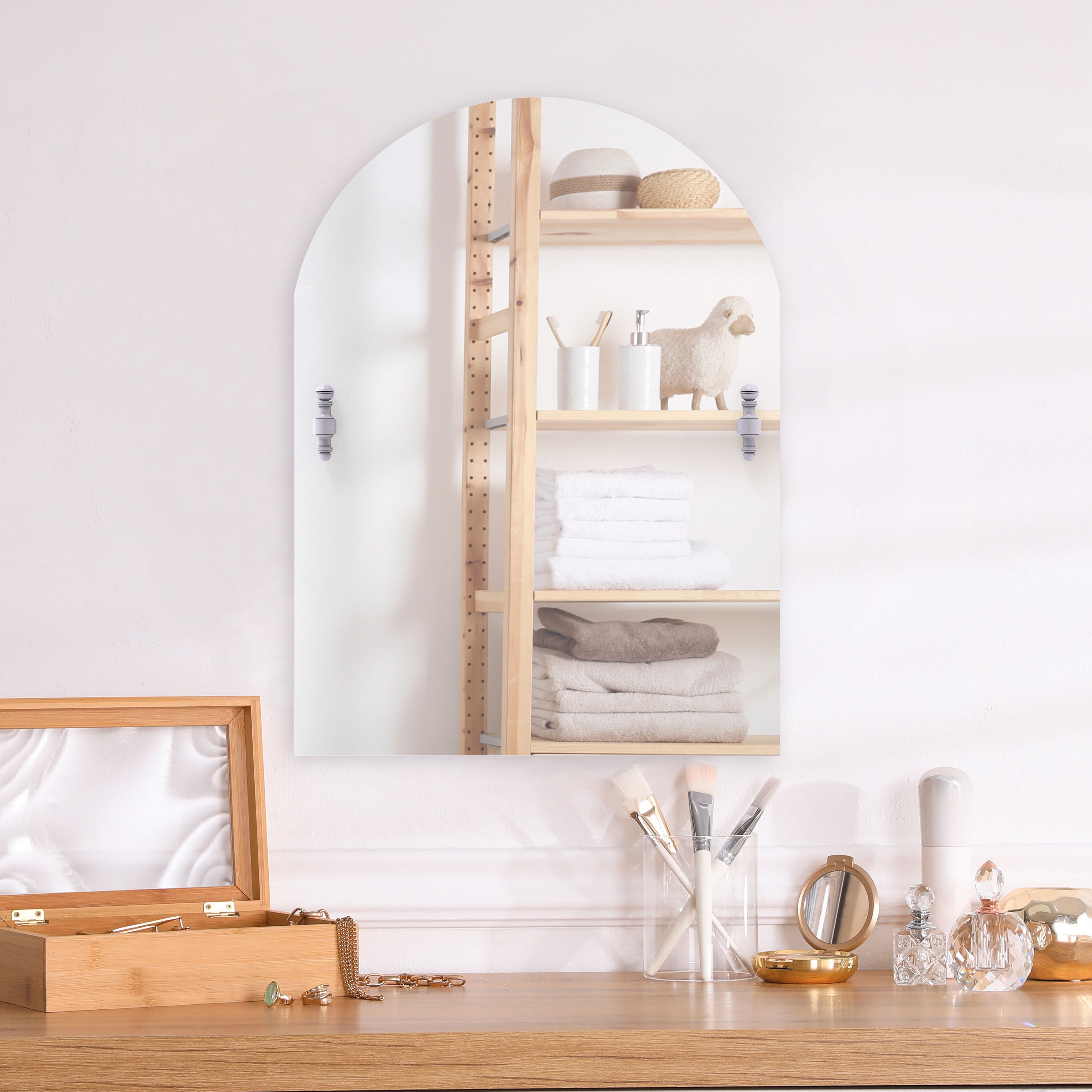 Allied Brass RD-94-WHM Framed-Bath-Mirrors - View #3