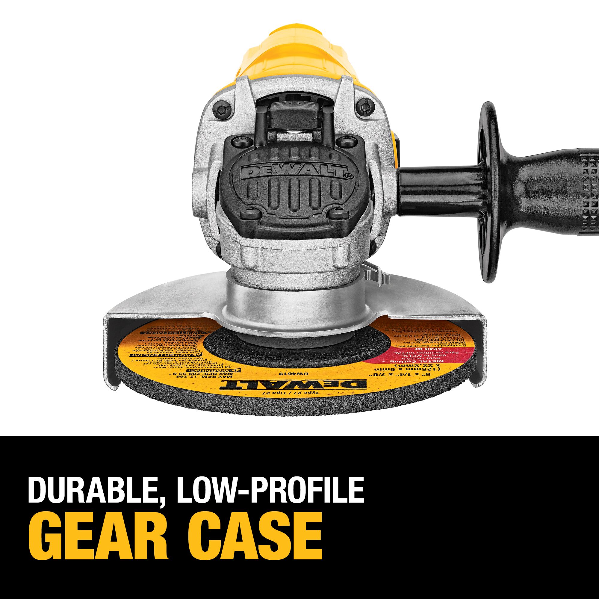 DEWALT 4.5-in-Amp Paddle Switch Corded Angle Grinder