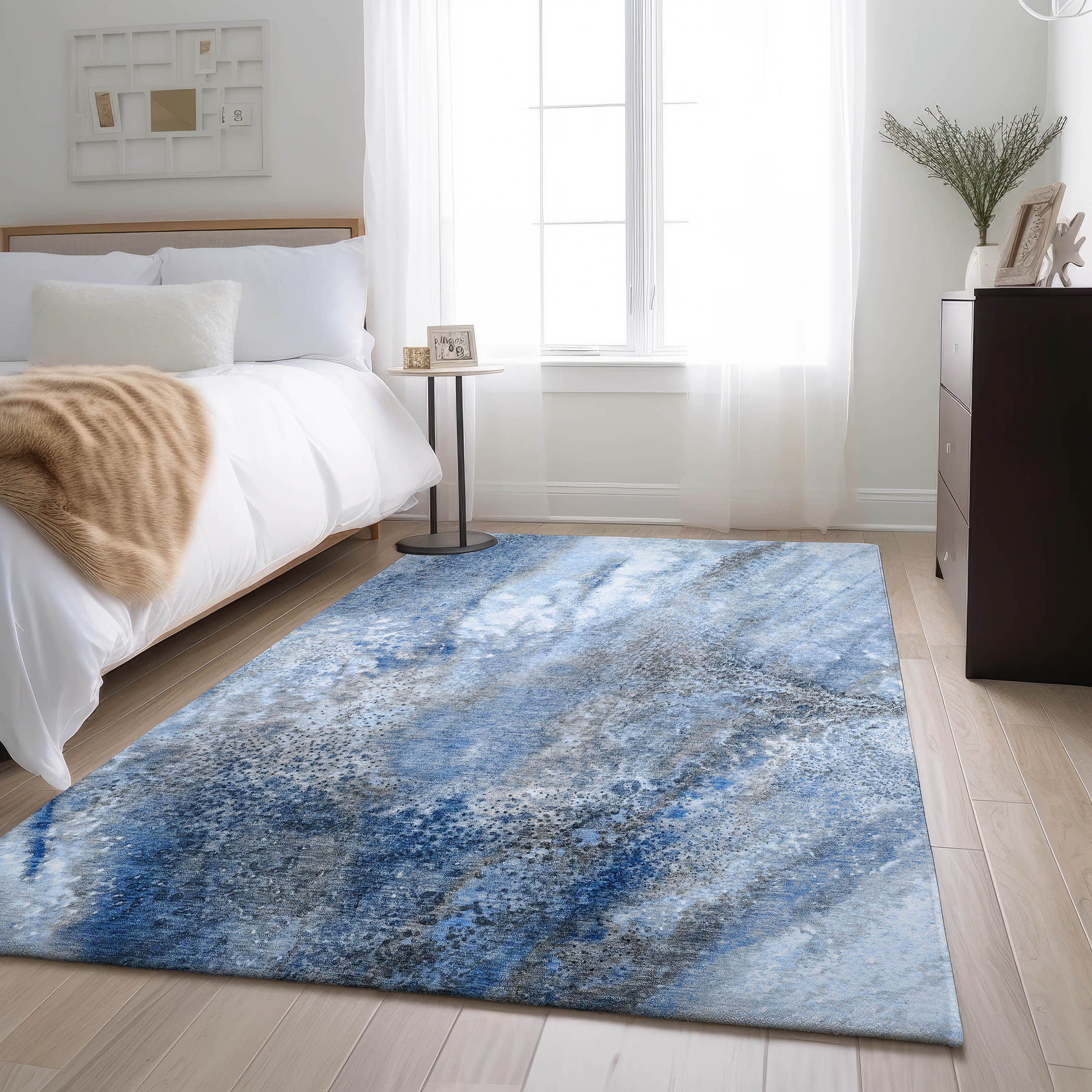 Addison Rugs AMF563GE8X10 Mayfield AMF563GE 8 x 10 (ft) Loomed Polyester Green Rectangular Indoor Geometric Machine washable Area rug