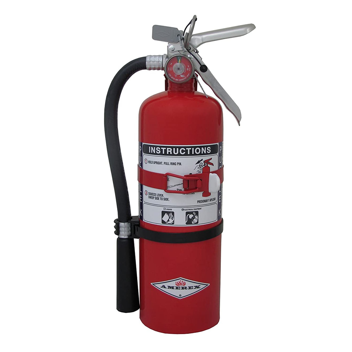 Amerex B479T B479T 5 lbs Purple K Fire Extinguisher with Wall Bracket