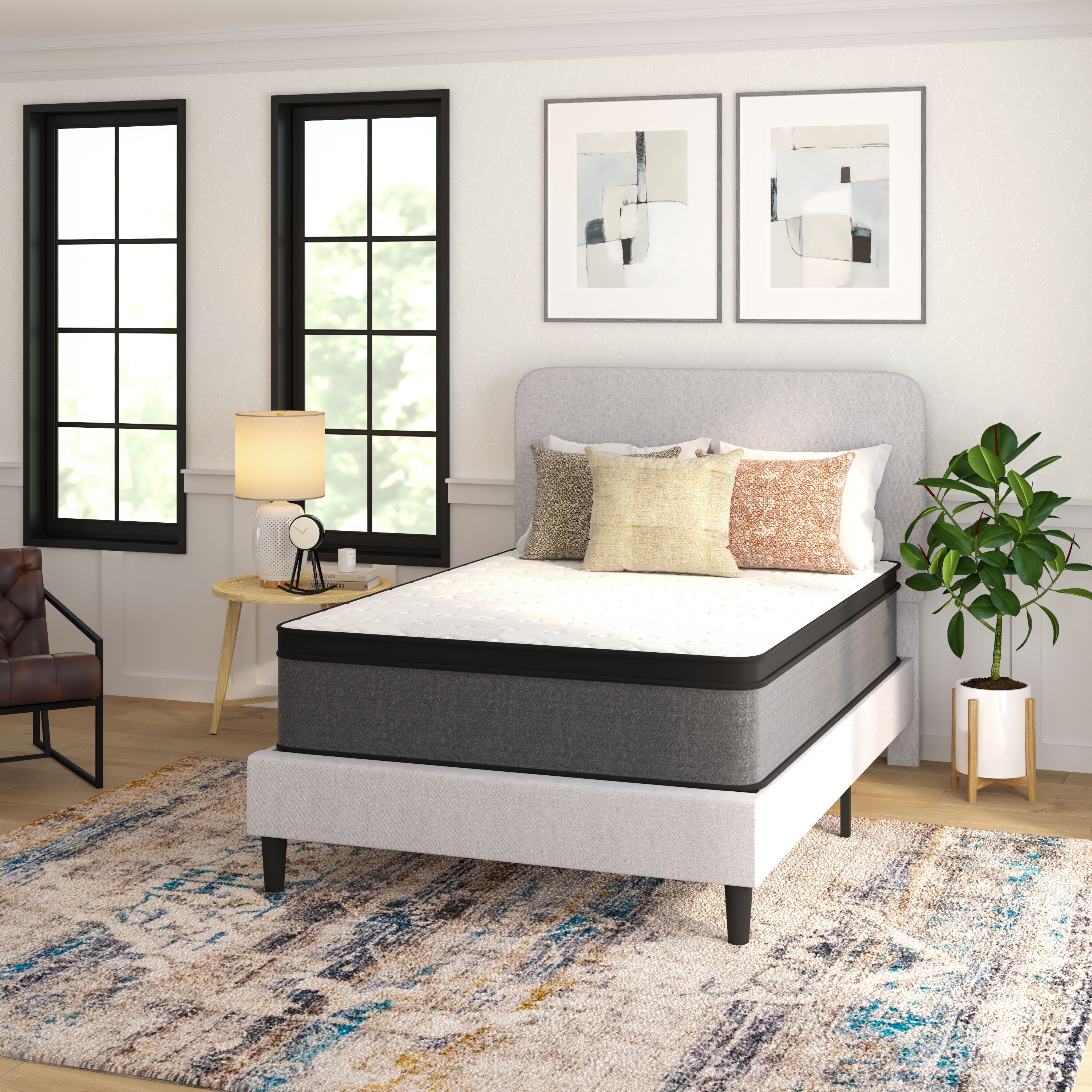 Taylor & Logan 196861088636 Oriana 13-in Medium Full Hybrid Memory Foam/Coil Blend Mattress