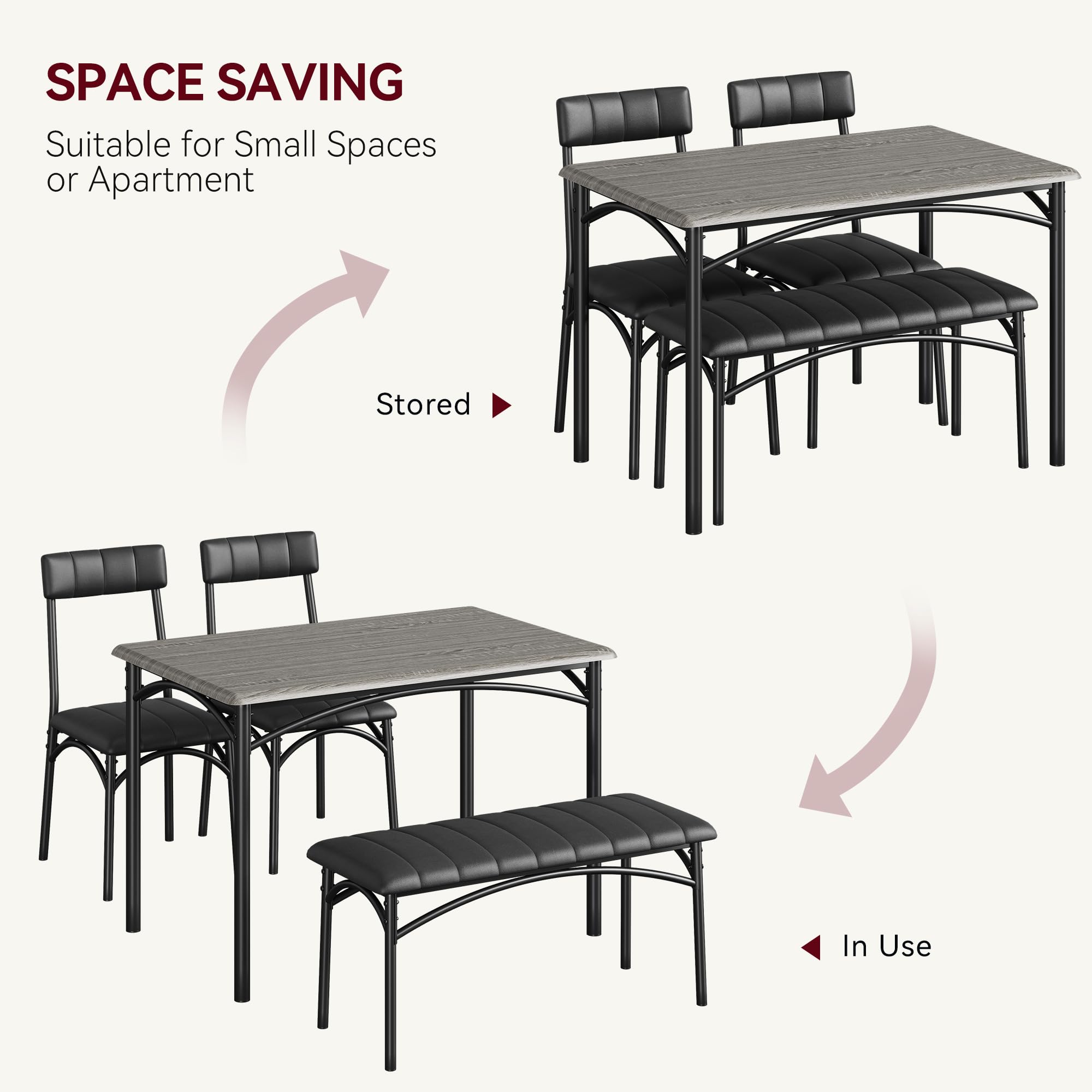 GarveeLife LSLX0330SB218 Dining-Tables - View #2