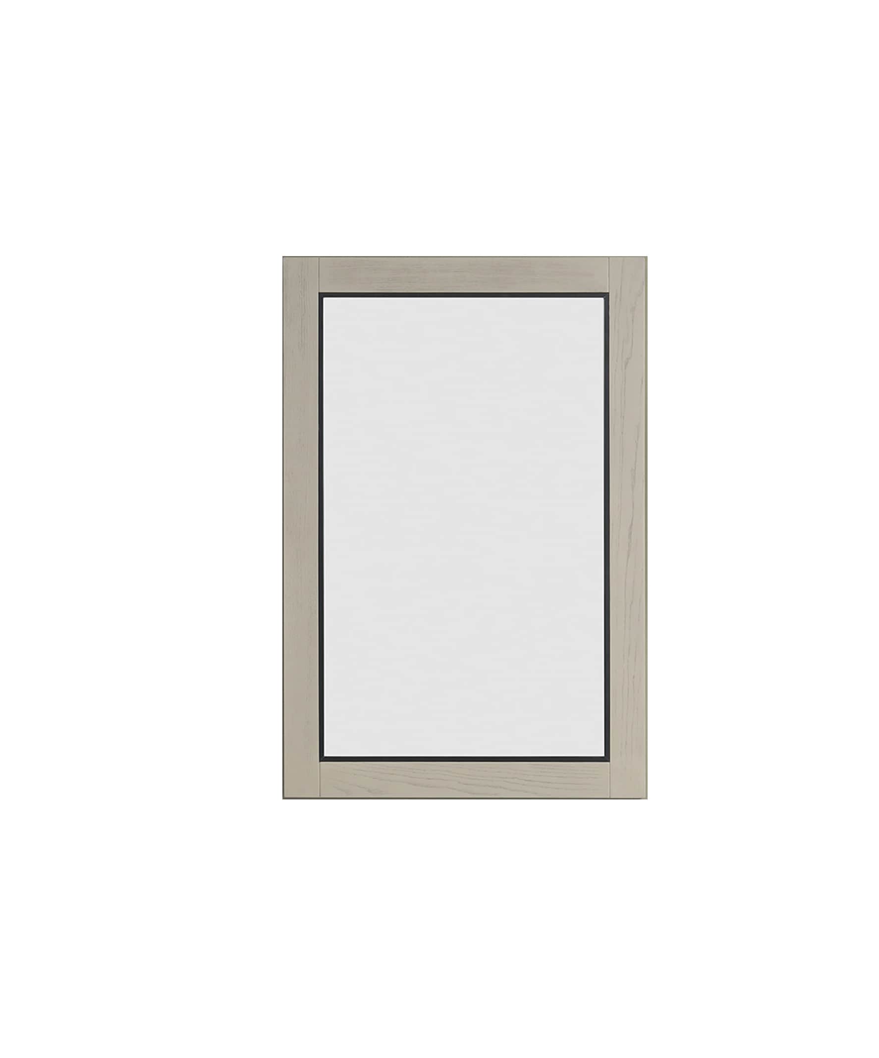 Legion Furniture WV2224-O-M 24 x 36 Straight Edge Framed Rectangle Bathroom Vanity Mirror in Light Oak