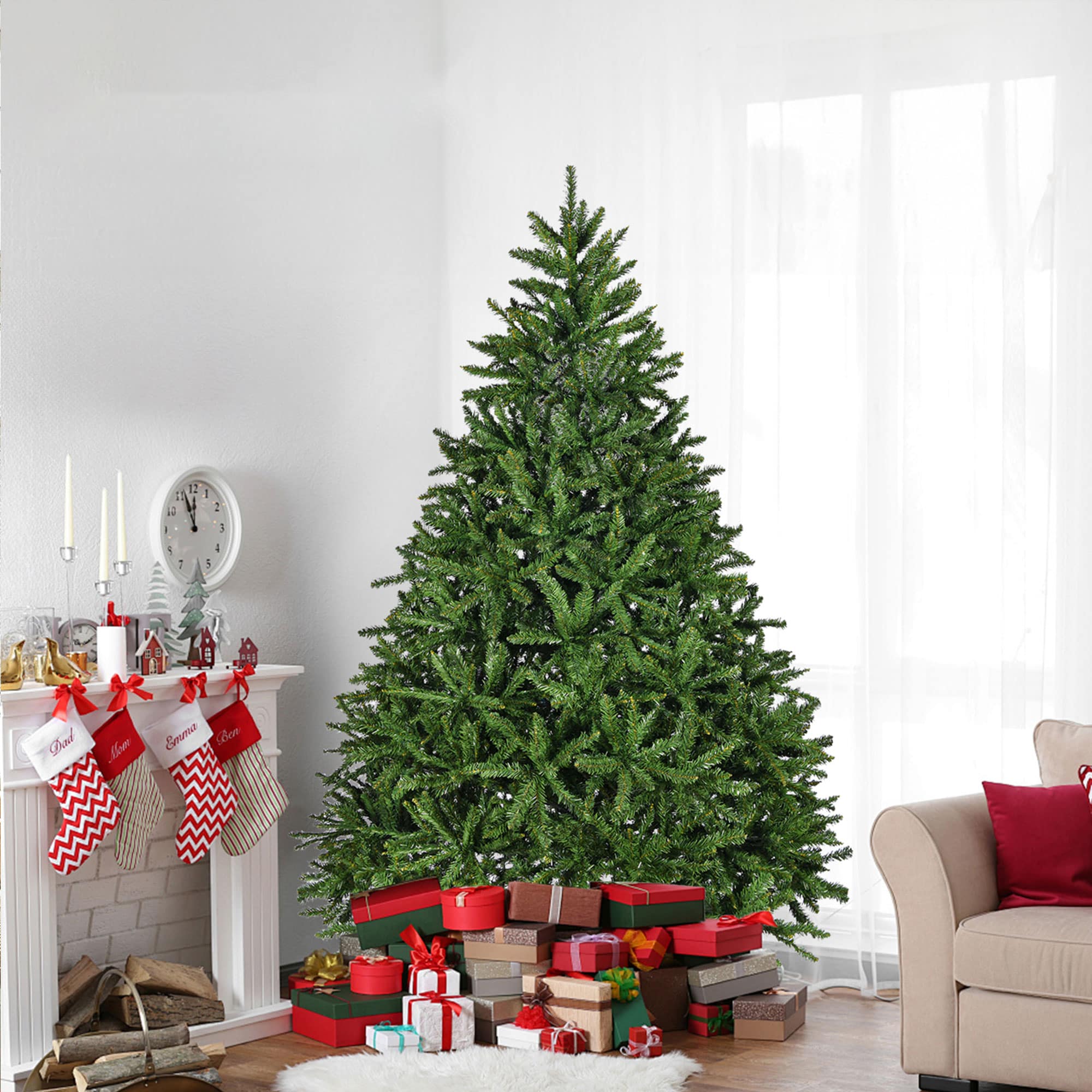 AAZJ NBC-CM74361 7-ft Spruce Artificial Christmas Tree