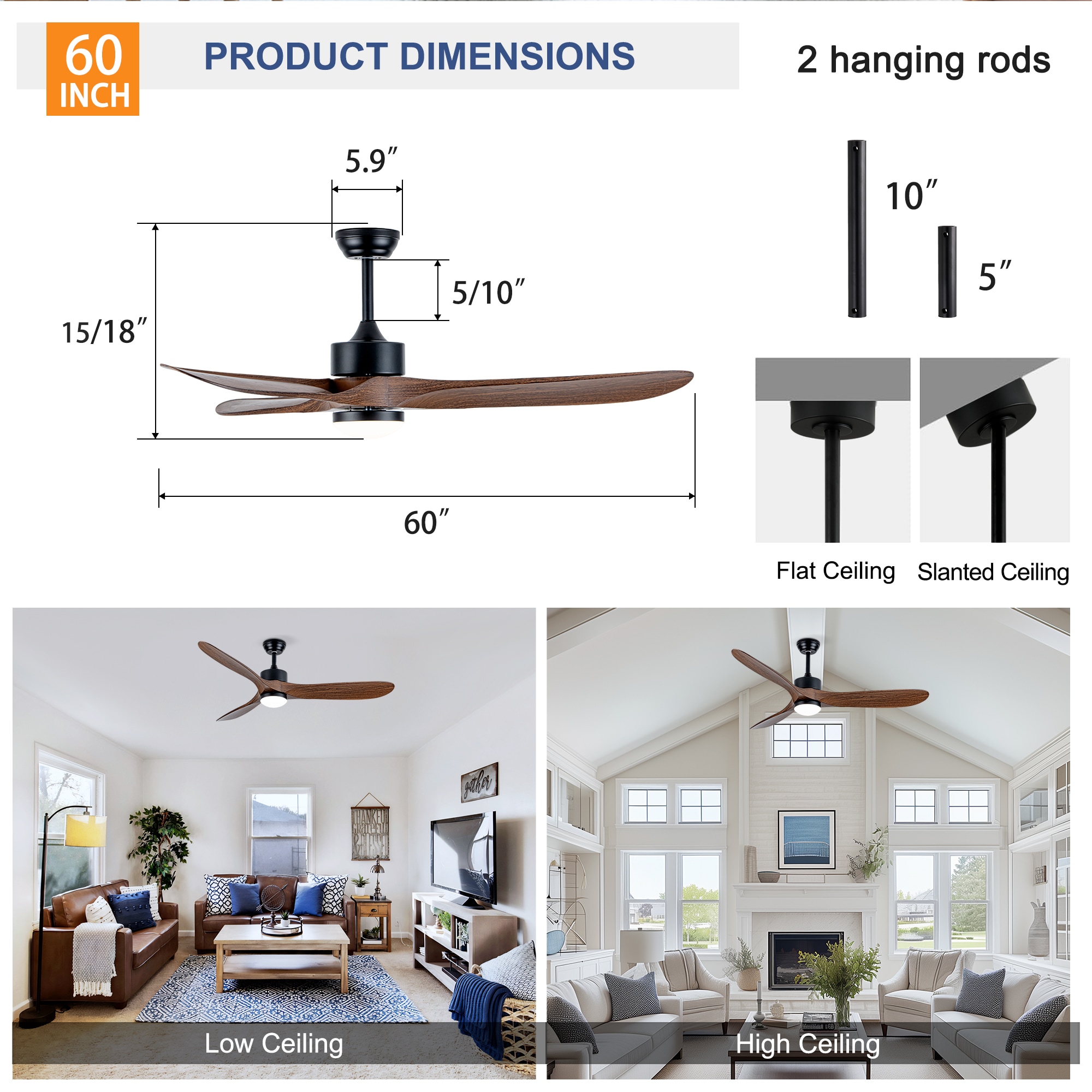 Dimakai DI-WFF394653P Ceiling-Fans - View #7