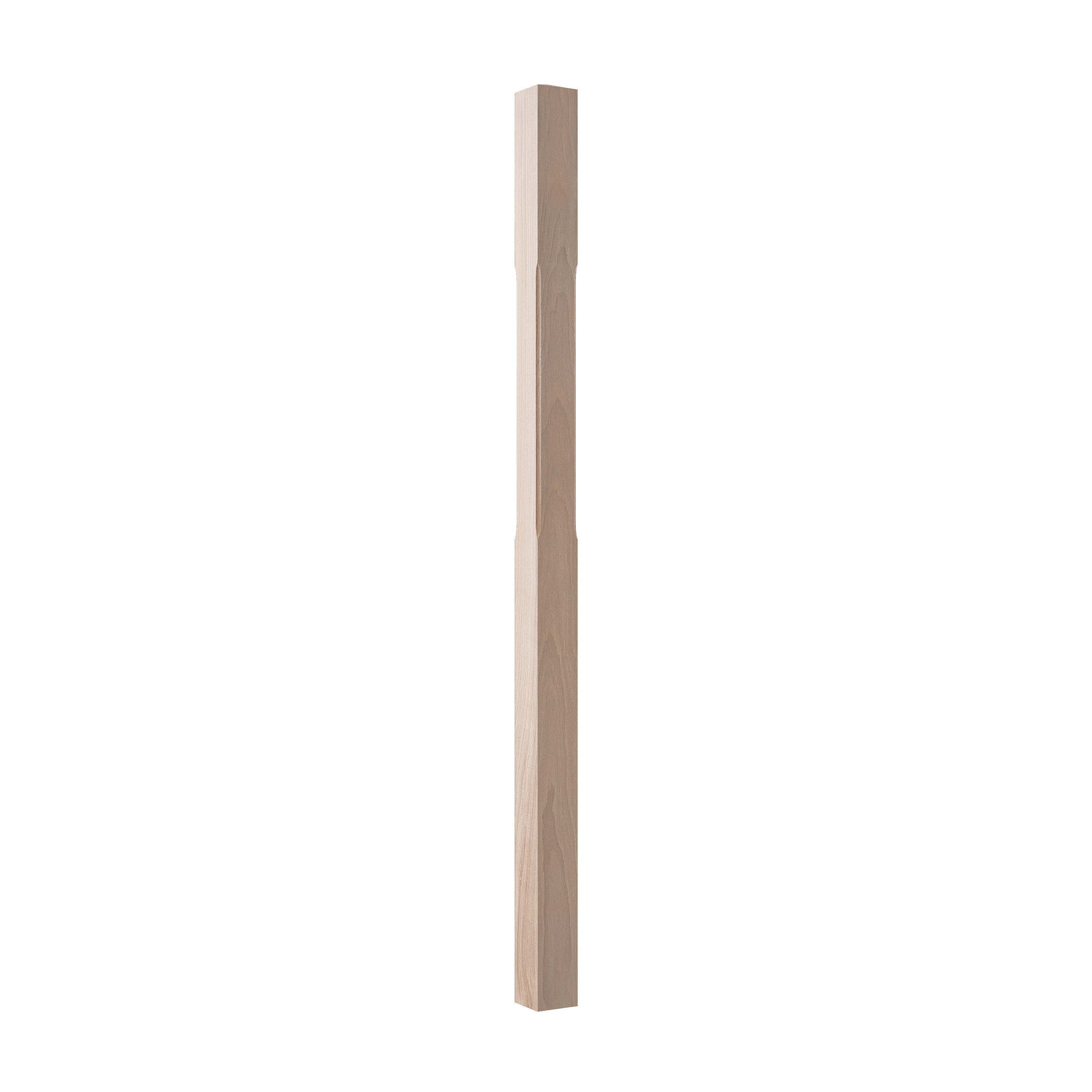 Crown Heritage 4434087 Craftsman 3-in x 59.5-in Unfinished Beechwood Intermediate Stair Newel Post
