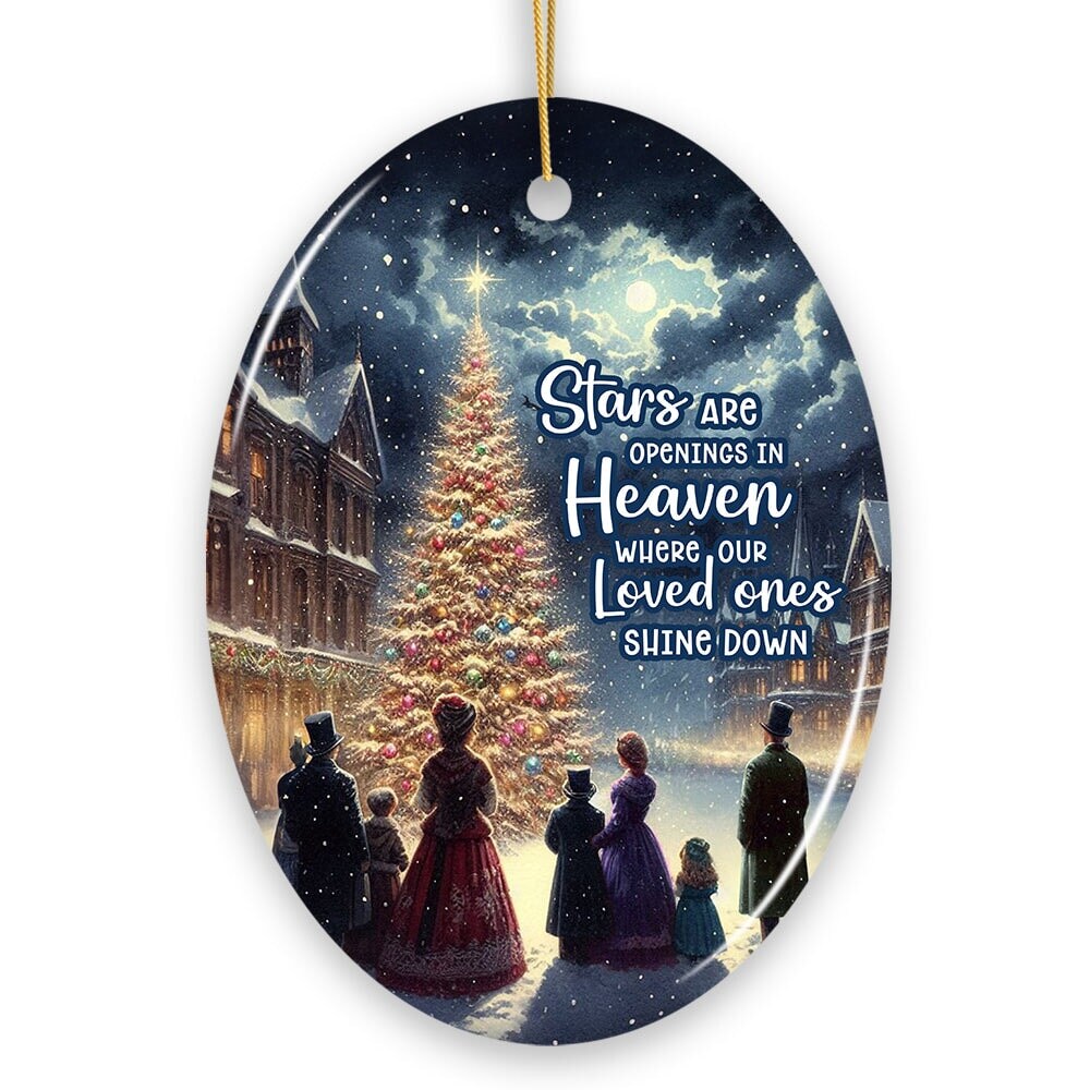 OrnamentallyYou 1983 Stars are Openings in Heaven Ornament Victorian Christmas Remembrance Keepsake