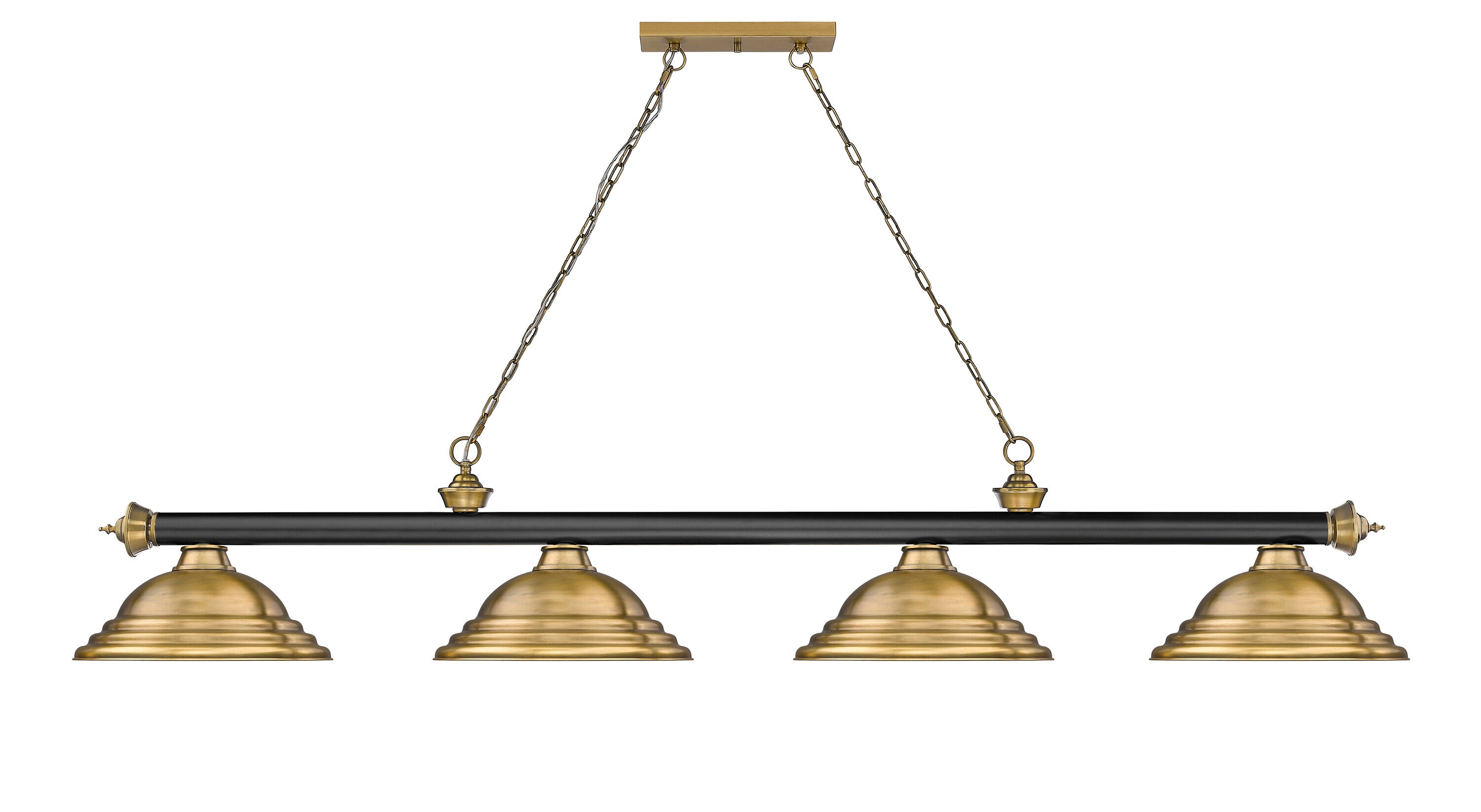 Z-Lite 2306-4MB-RB-SRB Pool-Table-Lighting - View #2