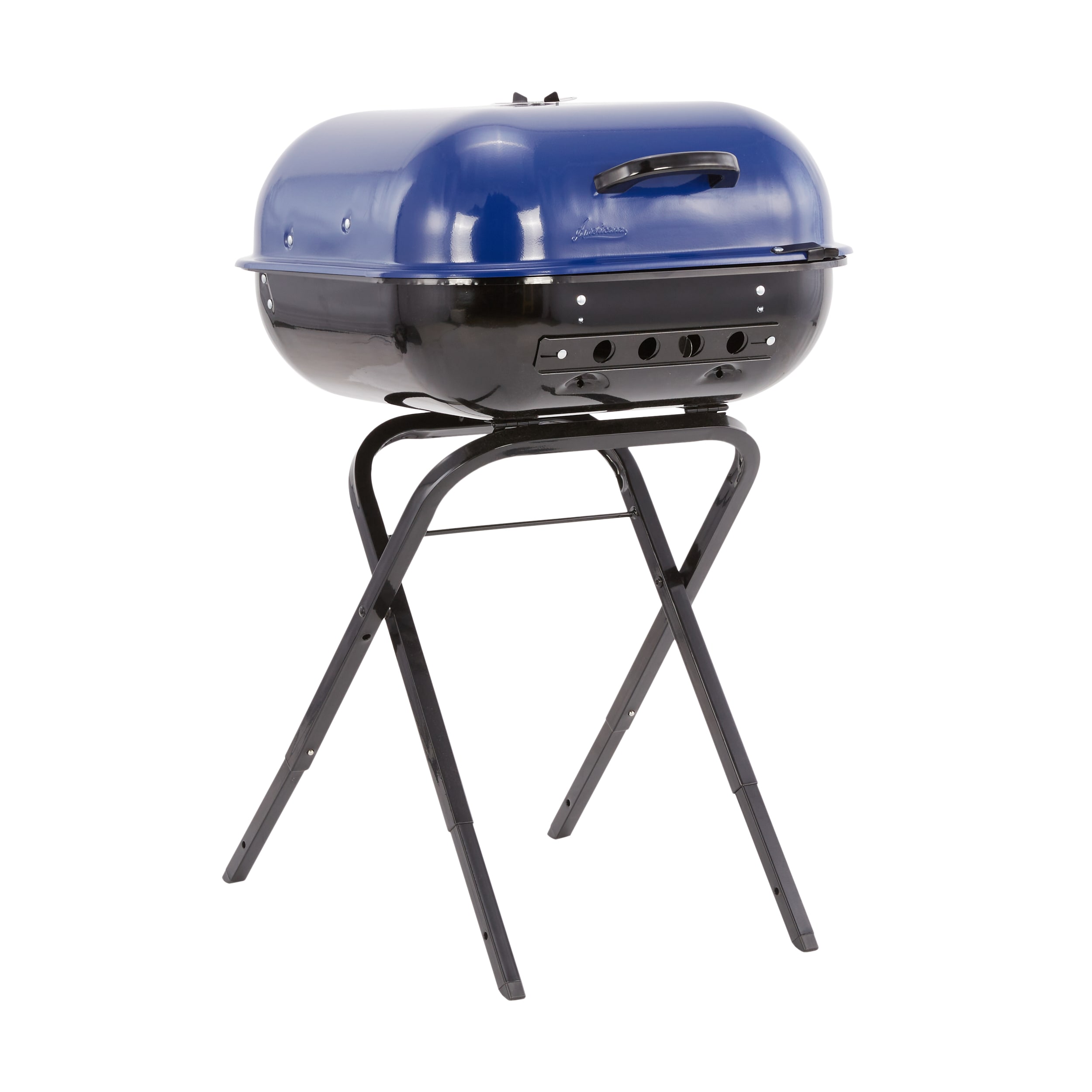 Americana 21.25-in W Ocean Blue Kettle Charcoal Grill in the Charcoal ...