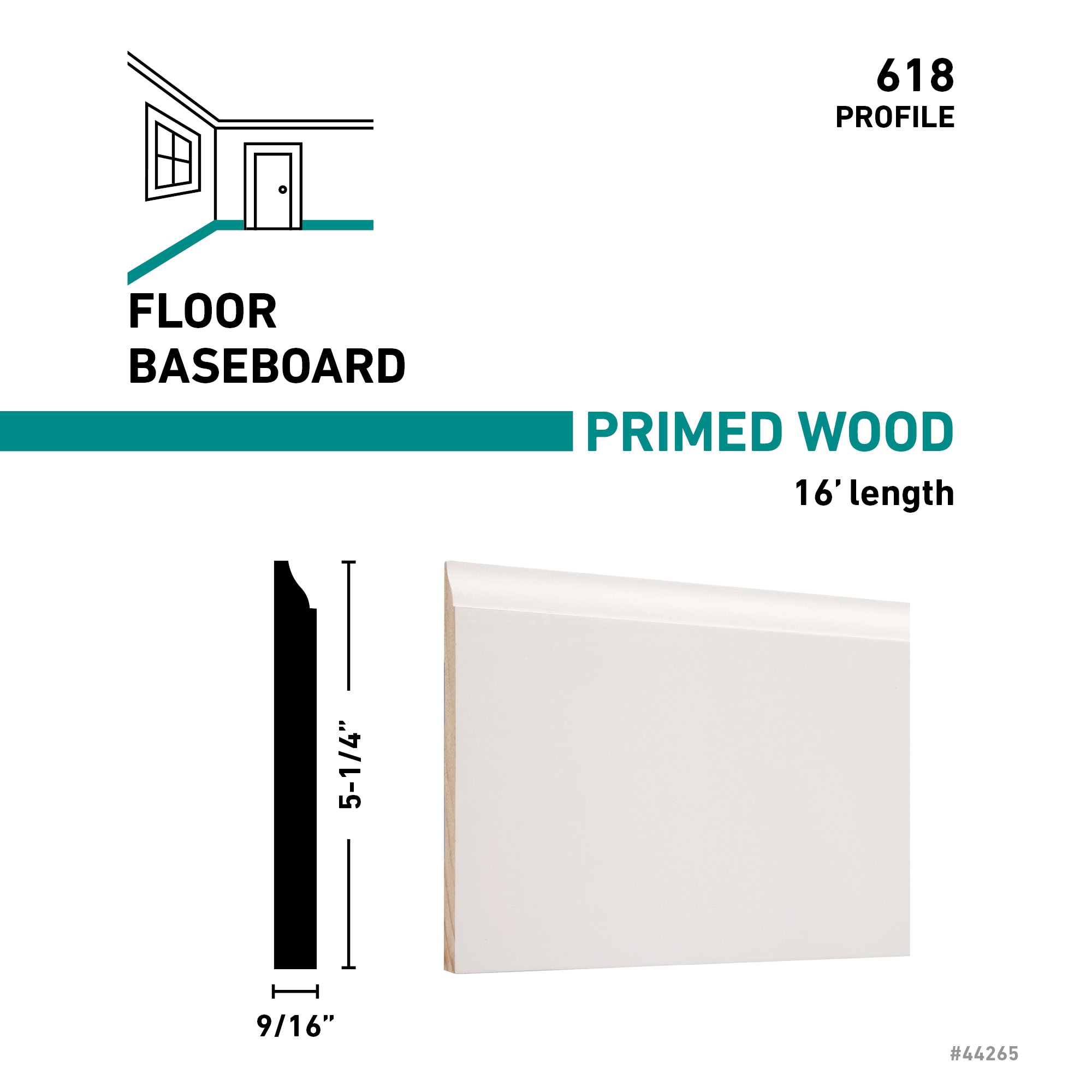 RELIABILT 61816FJPMD Baseboard-Moulding - View #3