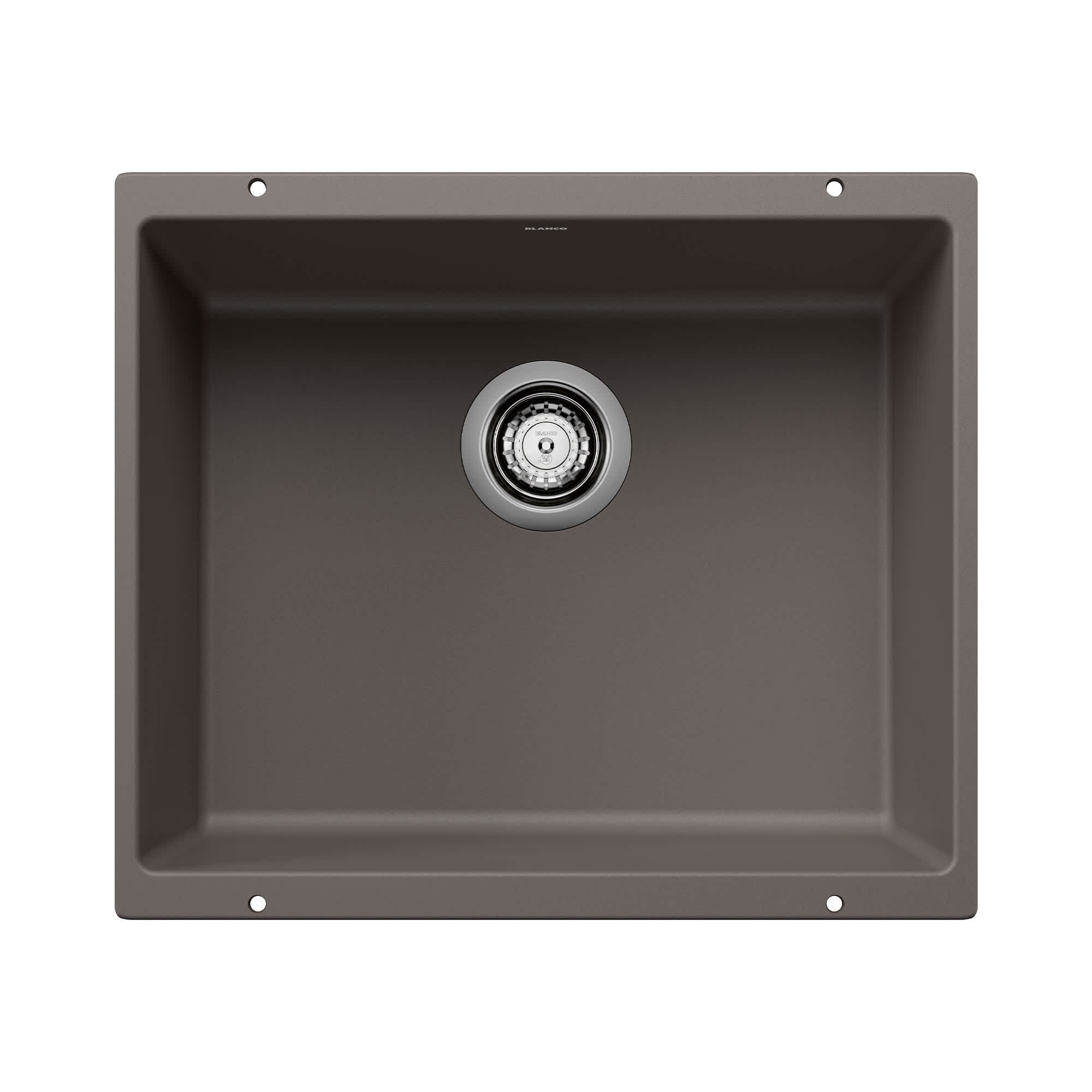 BLANCO Precis Undermount 20.87-in x 18.11-in Granite Single bowl Kitchen Sink