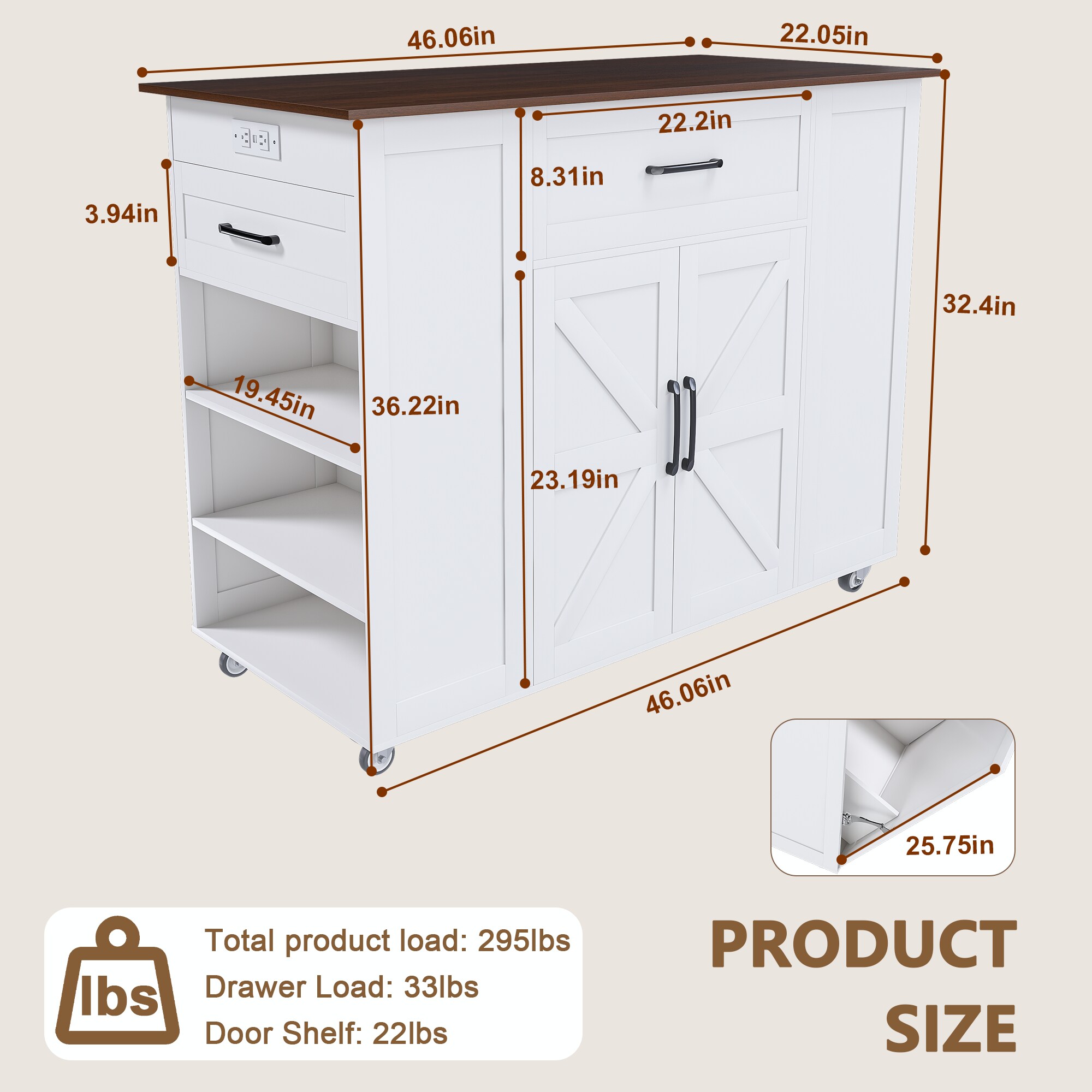 BABOOM BOM-67756BLK-OR Kitchen-Furniture - View #6