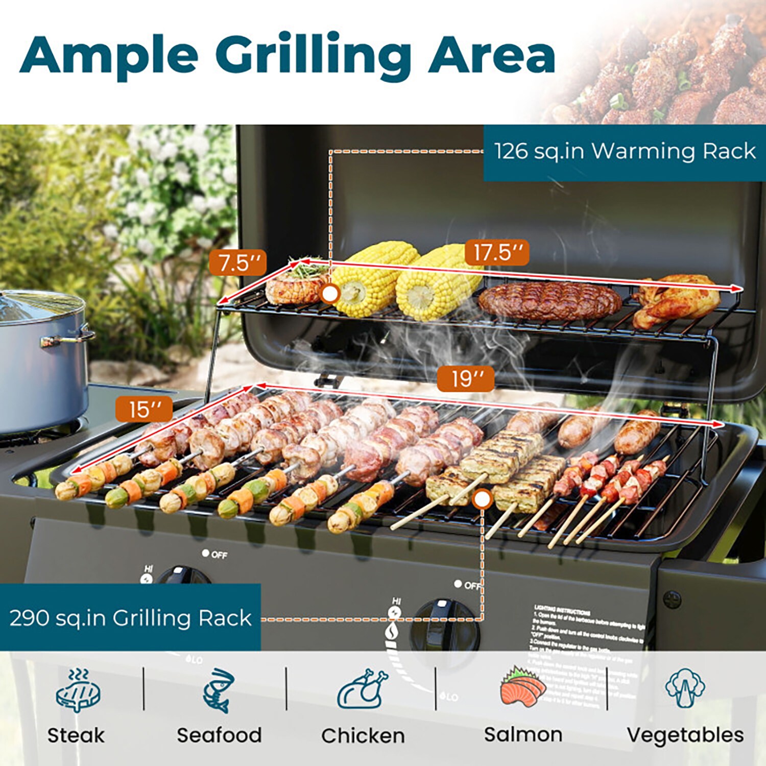 GZMR GZ-HW61848BK Gas-Grill - View #6