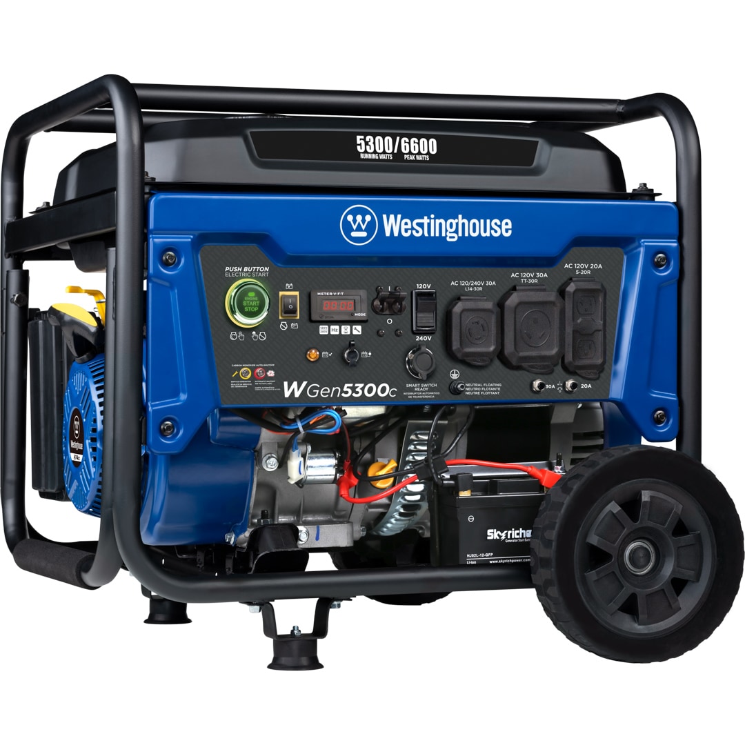 Westinghouse WGen5300c Remote Electric Start 5300-Watt Single Fuel (Gasoline) Portable Generator WGEN5300C Sansujyuku sansujyuku.com