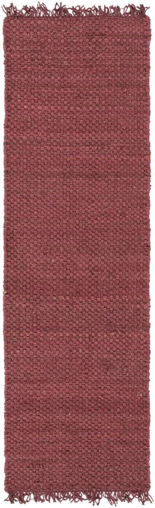 Surya Tropica 2 X 10 (ft) Jute Garnet Indoor Solid Runner Rug at Lowes.com