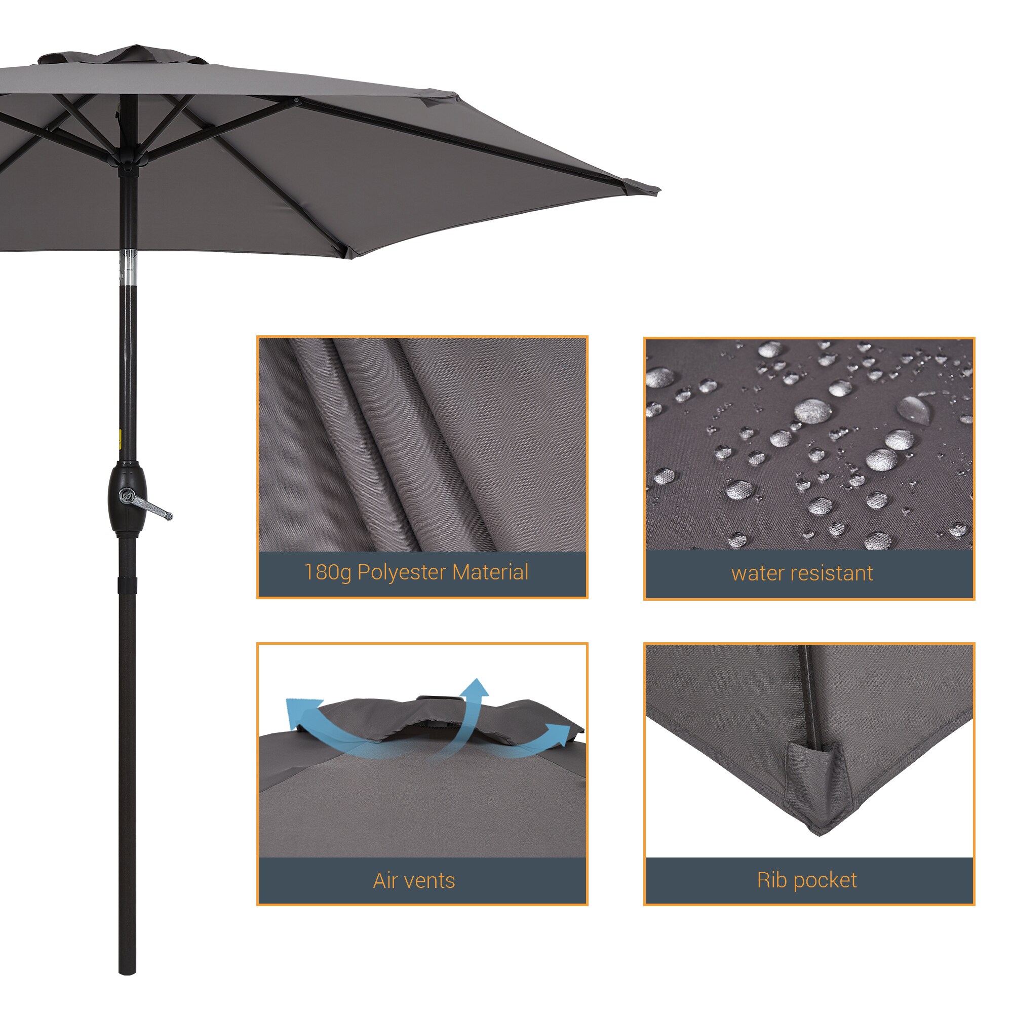 ACEGOSES LW-75GY Umbrellas-2 - View #2