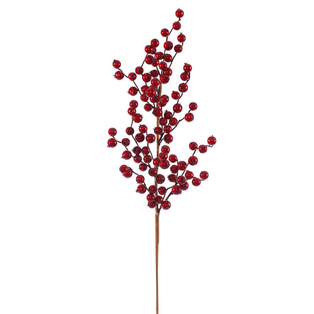 Vickerman Red Berry Spray Christmas Tree Pick in the Christmas Picks ...