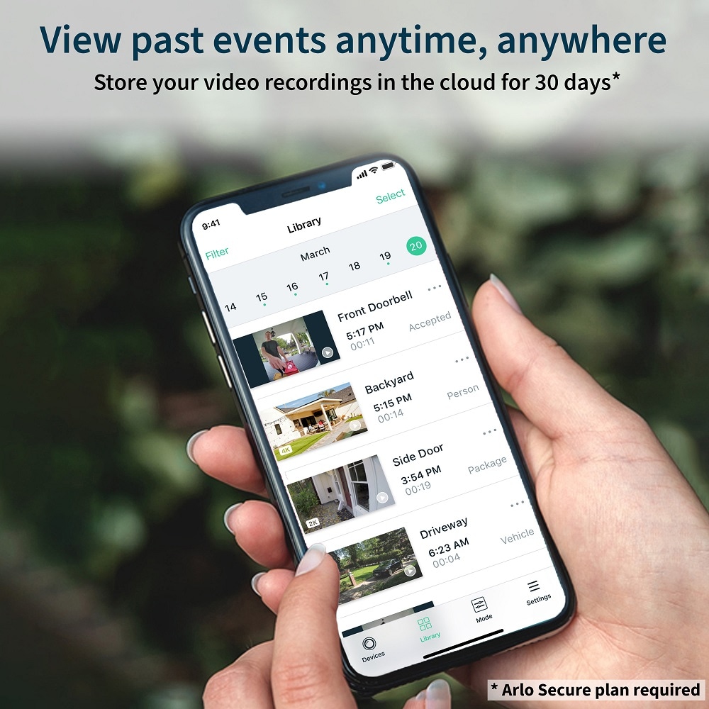 arlo apple secure video