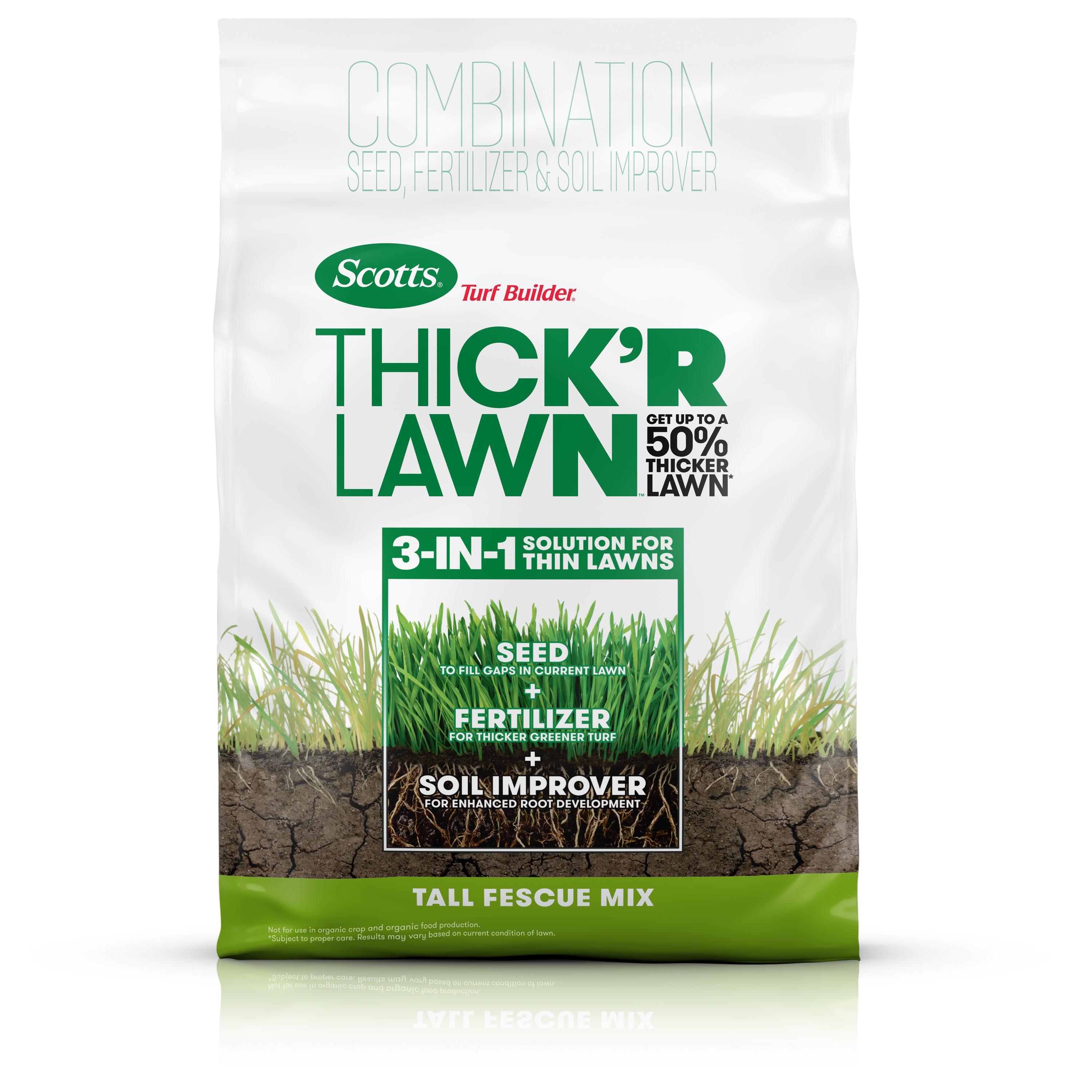 40 lb Seed Fertilizer And Soil Lawn Thicker Grass Improver Turf Builder Scotts 