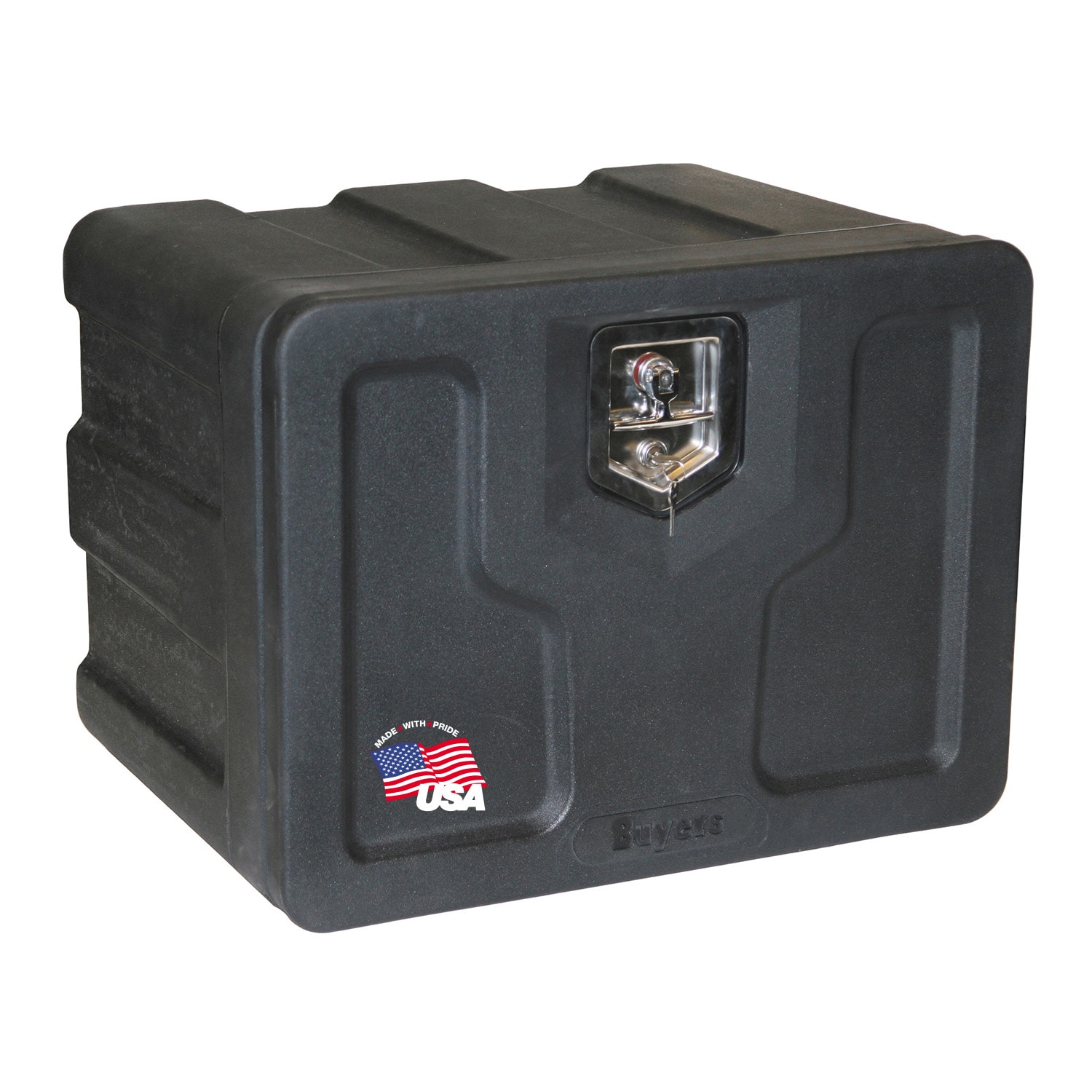 Buyers Products 1717100 24-in x 18-in x 18-in Black Plastic Underbody Truck Tool Box