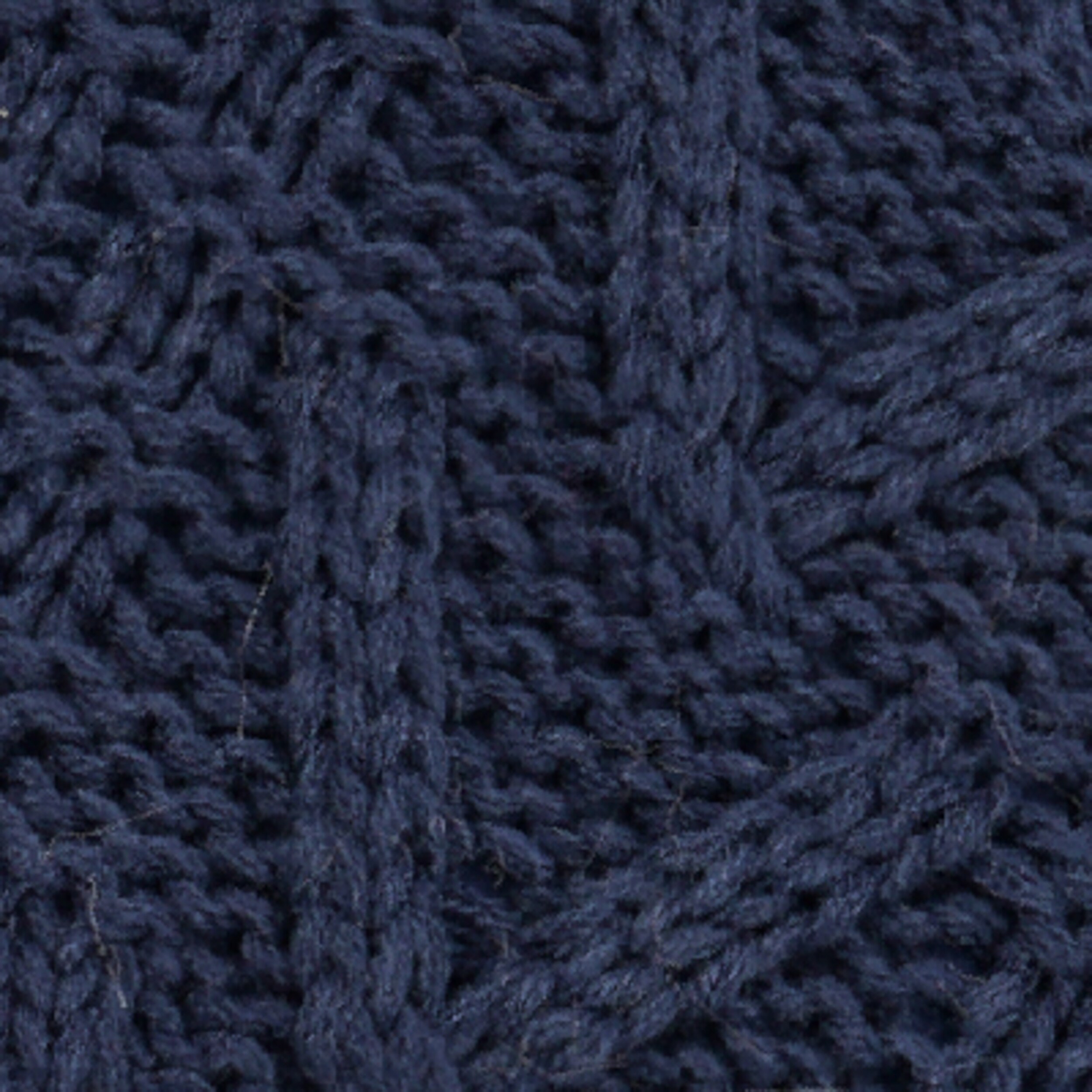 Navy Chunky Sweater Knit Square Throw Pillow 20" x 20"
