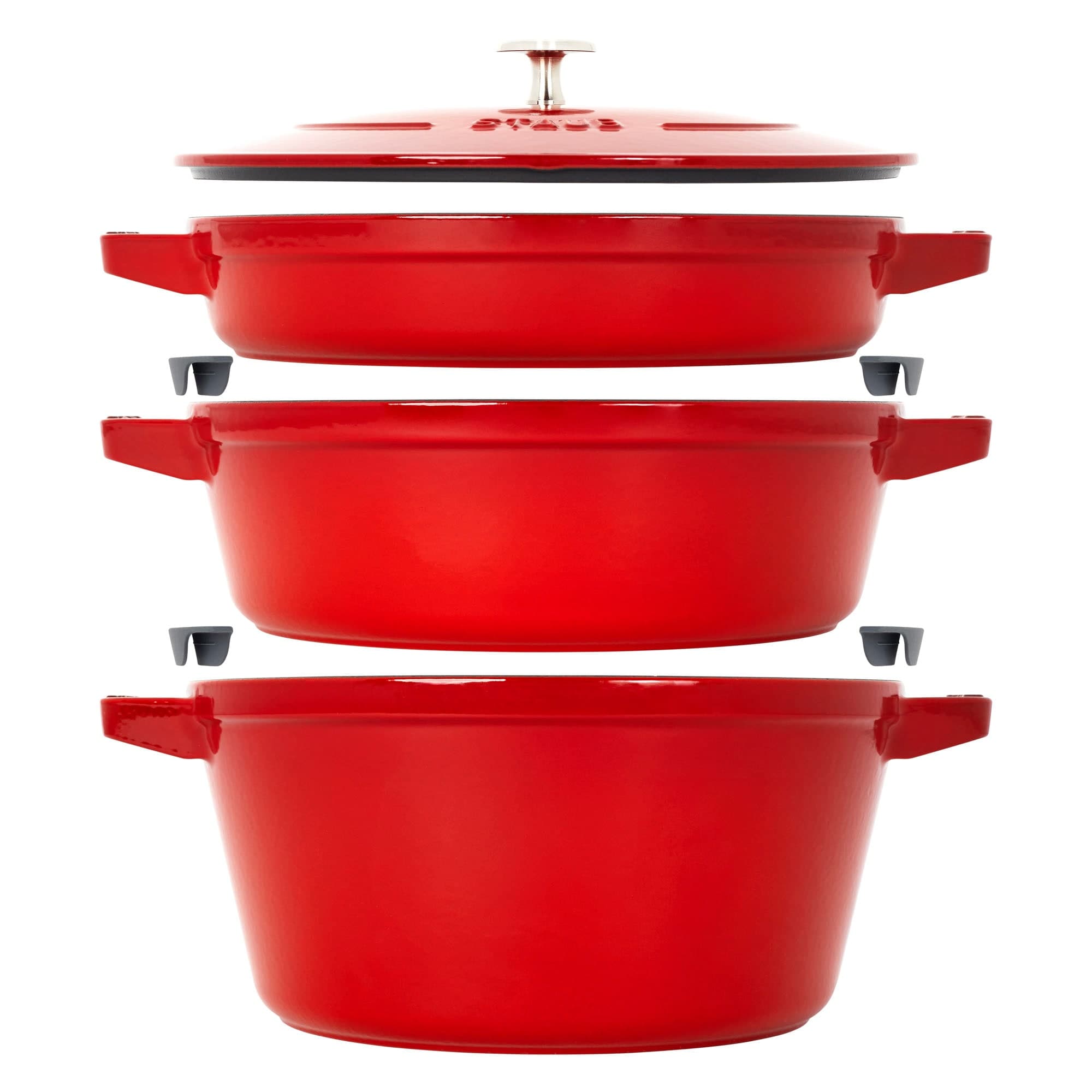 STAUB Cast Iron 4-pc Stackable Set #14552606