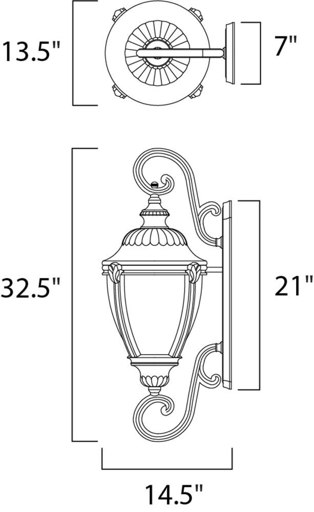 Maxim Lighting 3189WGET Outdoor-Wall-Lighting - View #2