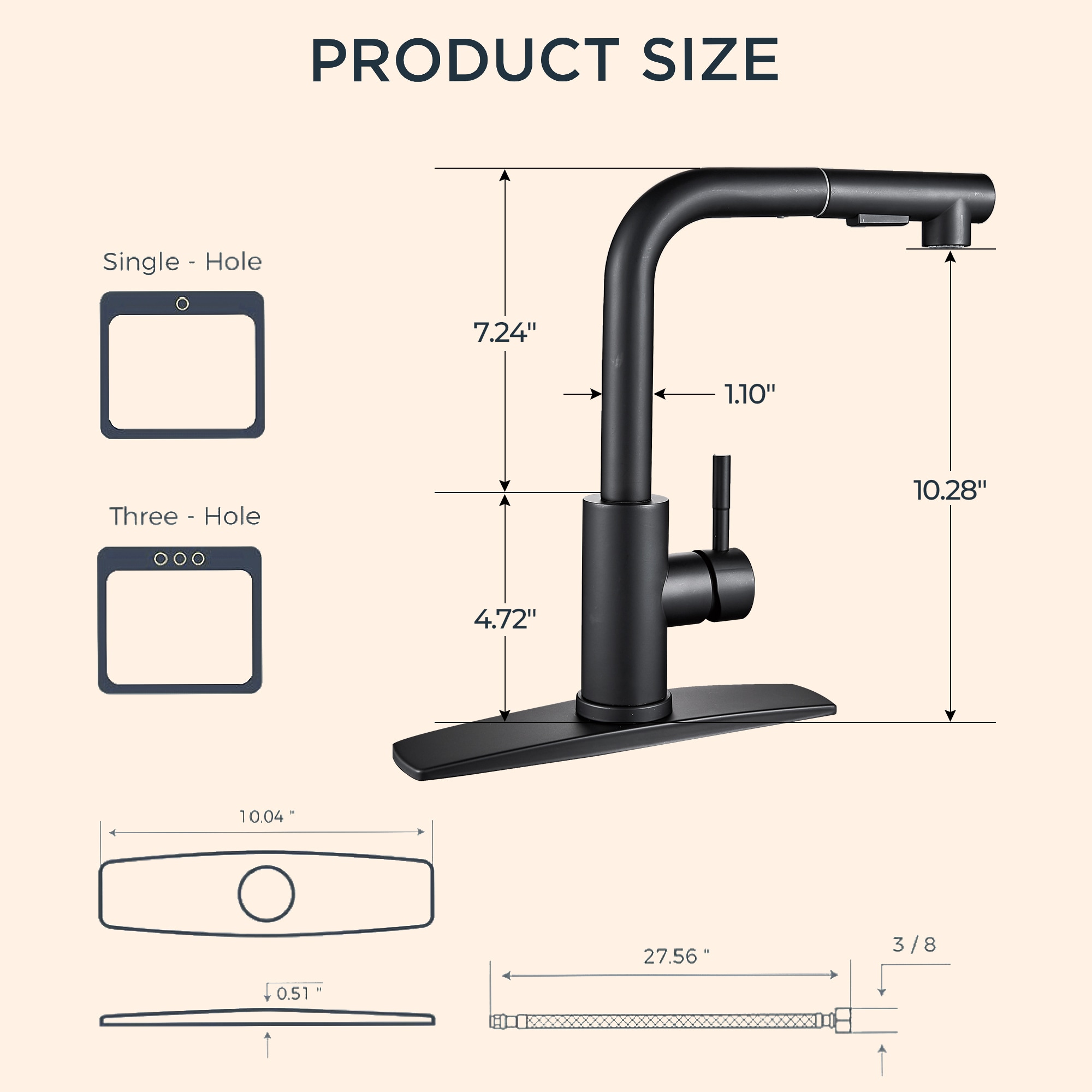 androme WA005BLAK Kitchen-Faucets - View #9