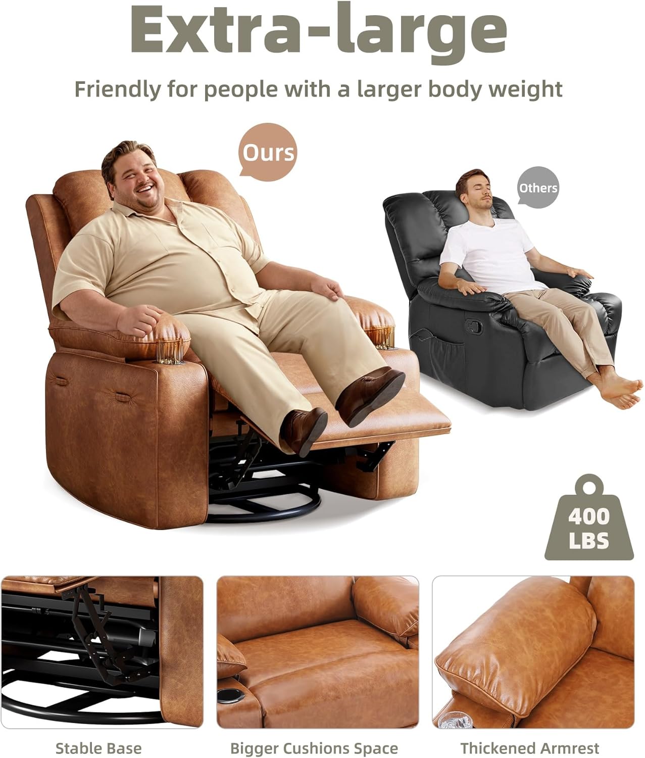 Qeetex LHF-SF-PHO-3384DVMD Sofas-Loveseats - View #3