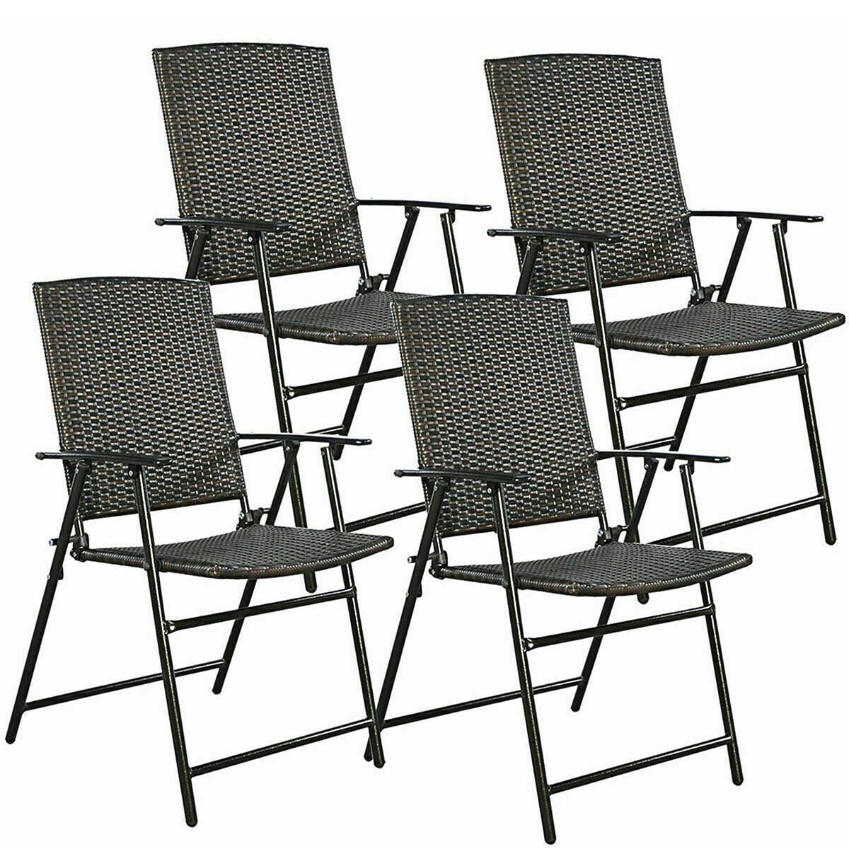 4 folding garden chairs