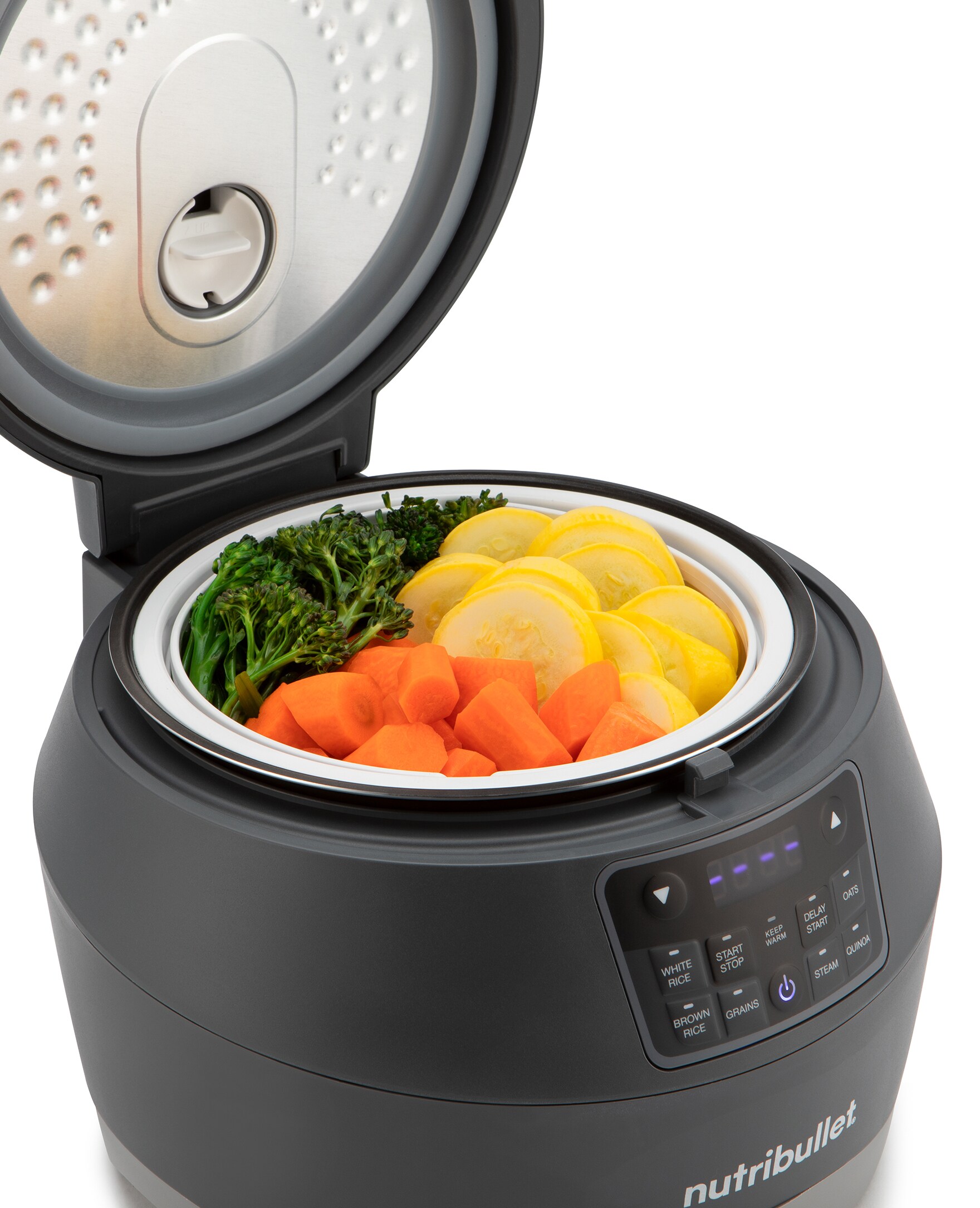 nutribullet 10 Cups Programmable Residential Rice Cooker in the Rice Cookers  department at