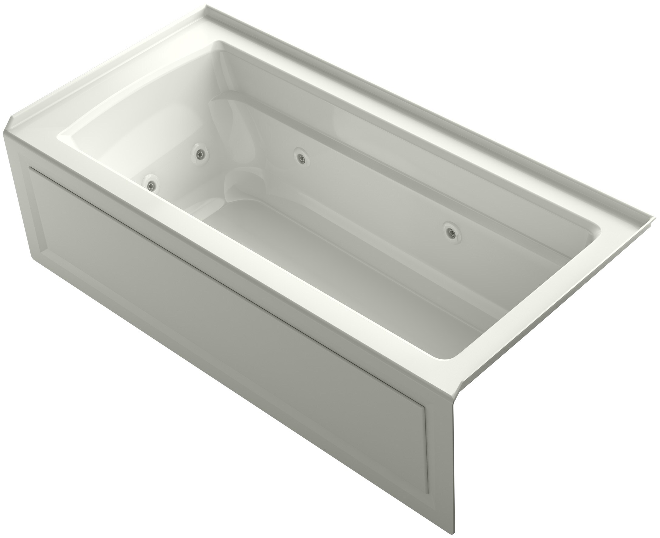 KOHLER 1949-RA-NY Archer 32-Inches x 66-Inches Dune Acrylic Alcove Whirlpool tub ( Right Drain )