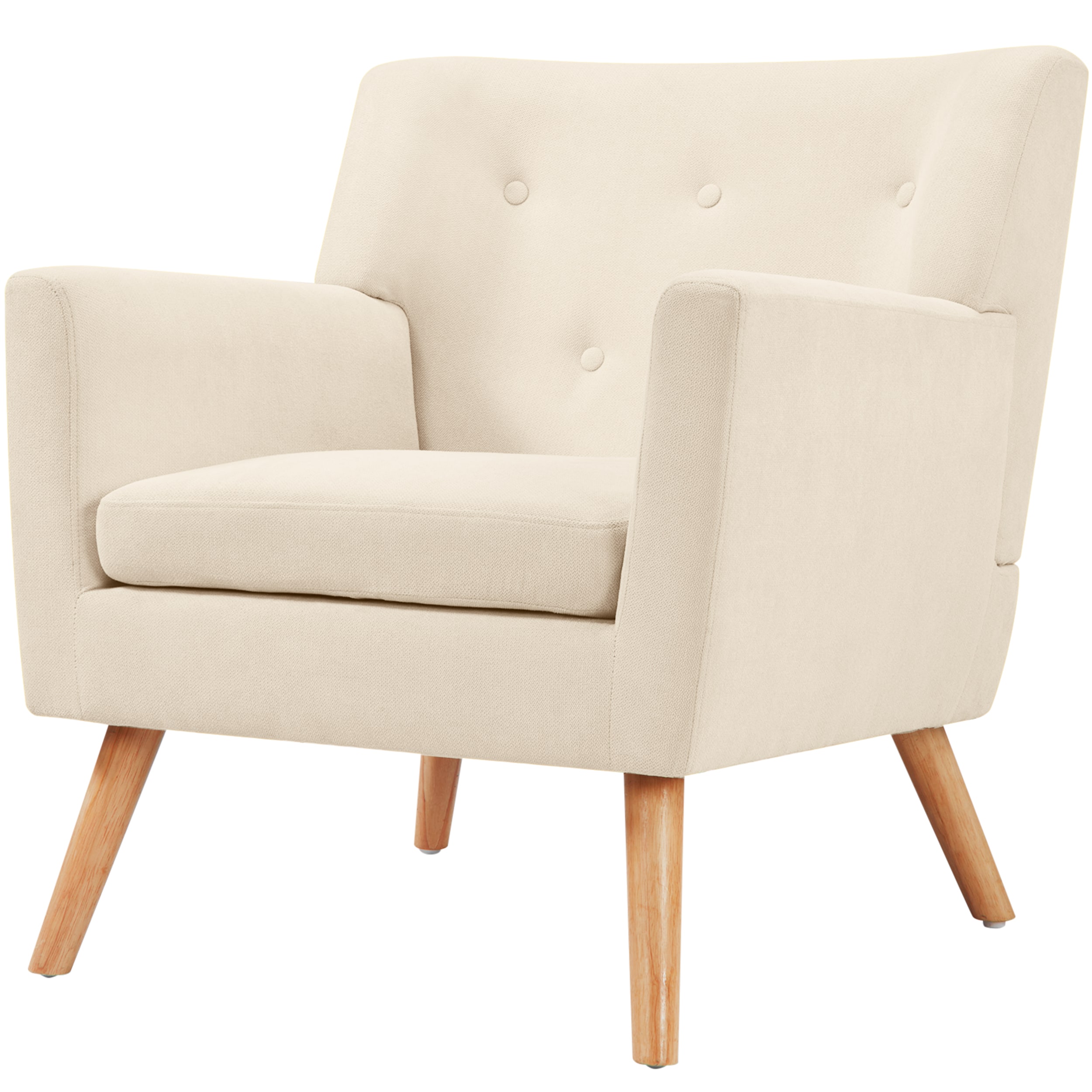 prilinex 47268007 Modern Beige Linen Accent Chair