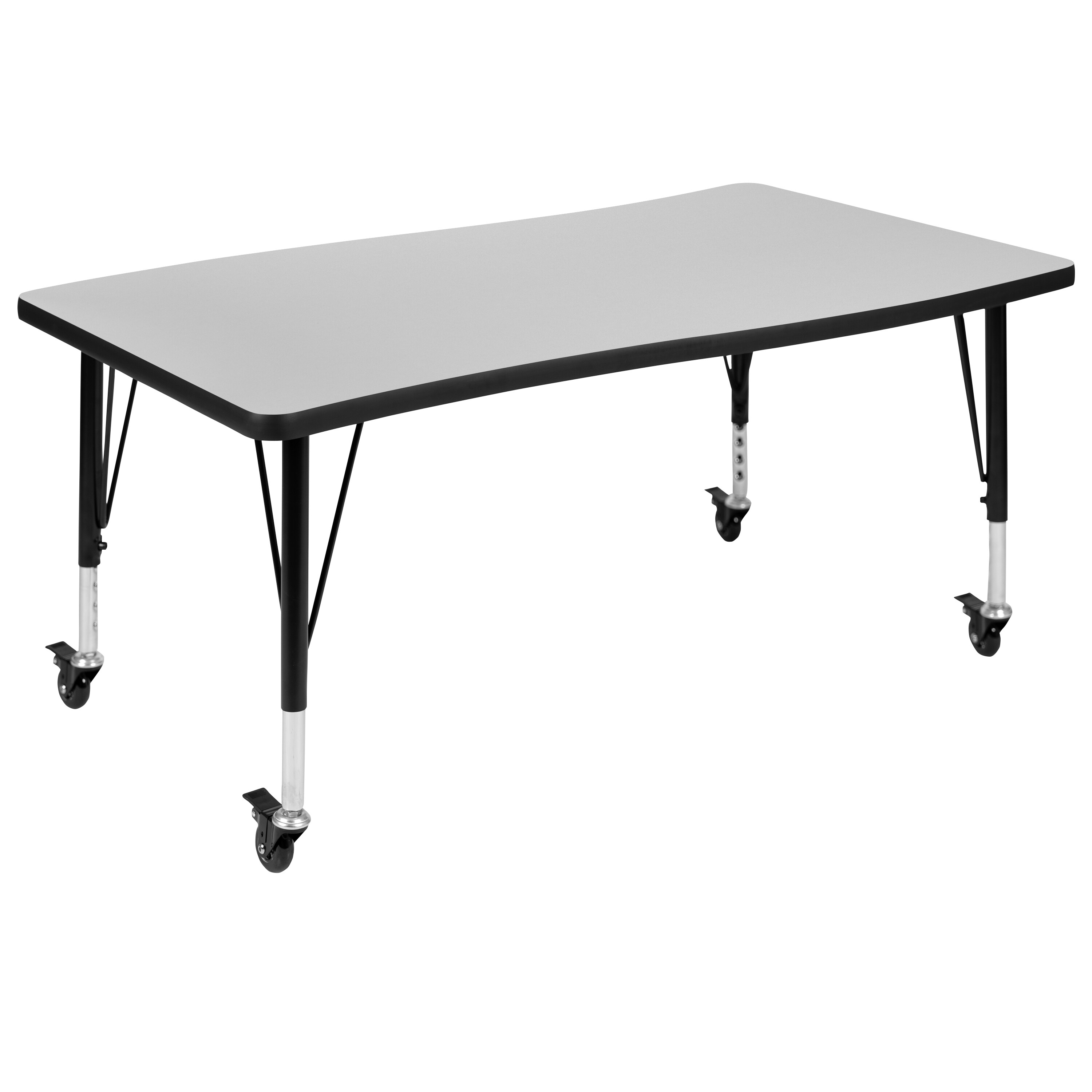 Flash Furniture 889142515272 Wren Grey Rectangular Kid's Play Table