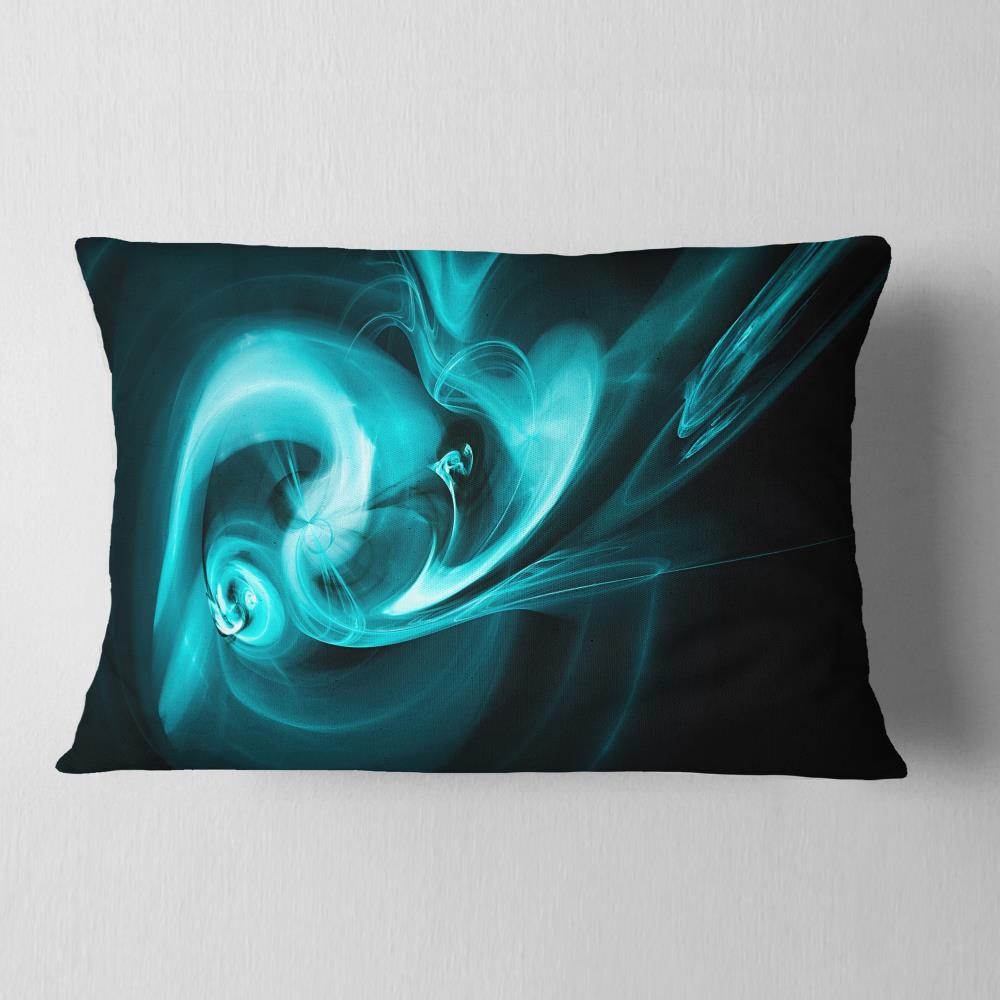 Designart CU8330-12-20 12-in x 20-in Blue Indoor Decorative Pillow