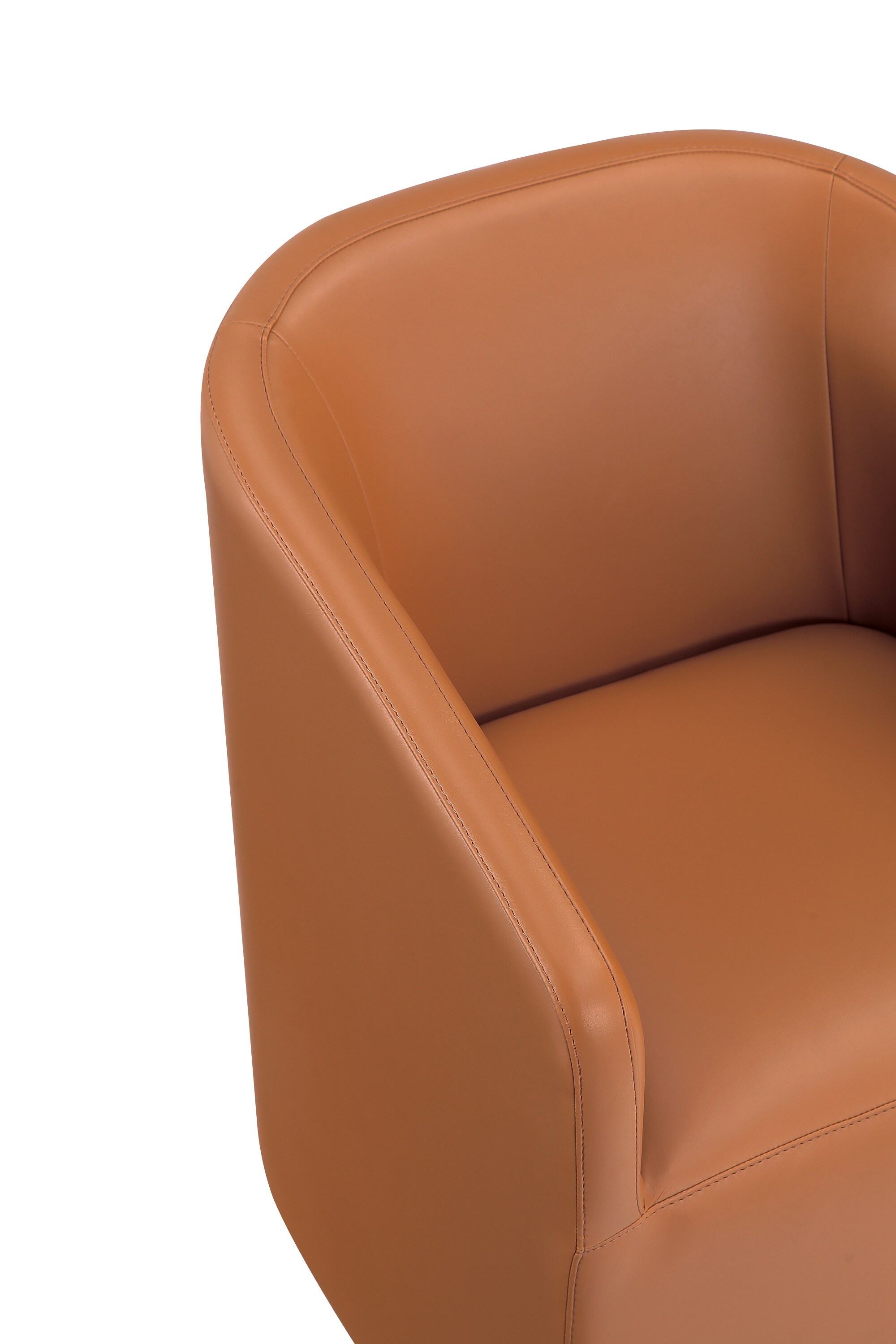 Saddle Faux Leather Upholstered Arm Chair Set