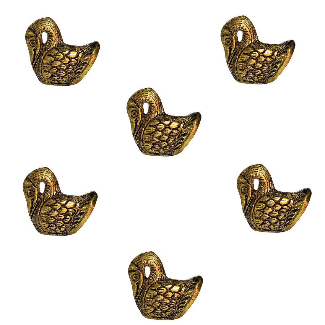 Perilla Home Gold Swan Brass Cabinet Knobs (Set of 6 )