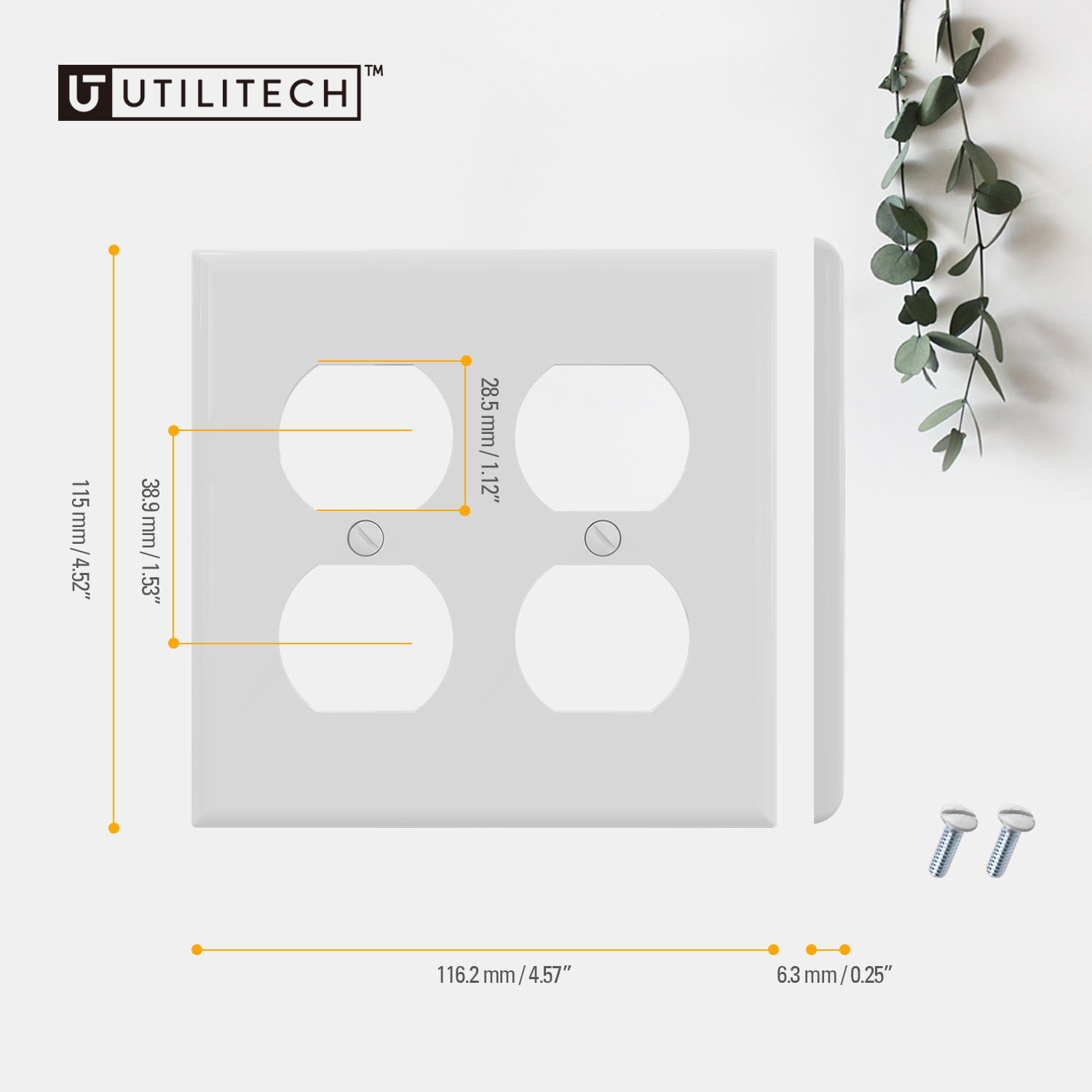 Utilitech 3022-WH10 Electrical-Wall-Plates - View #3