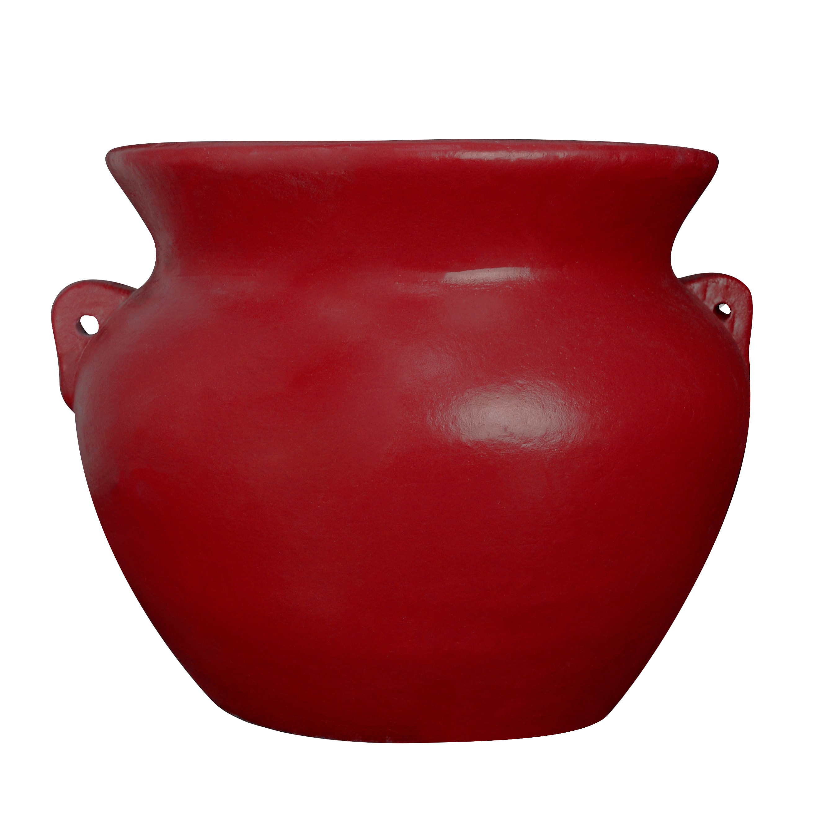 Style Selections NACS-CH-S1 Round Red Clay Outdoor Planter