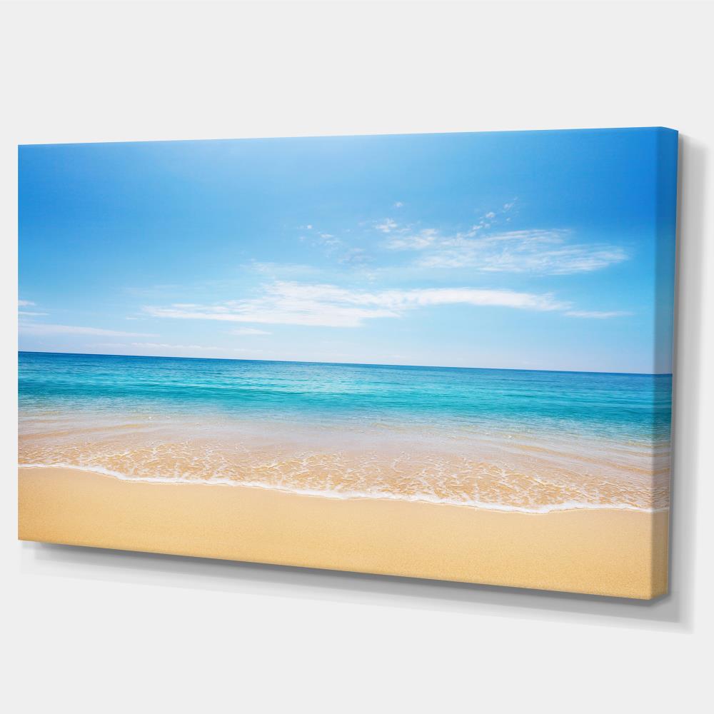 Designart 16-in H x 32-in W Coastal Print on Canvas in the Wall Art ...