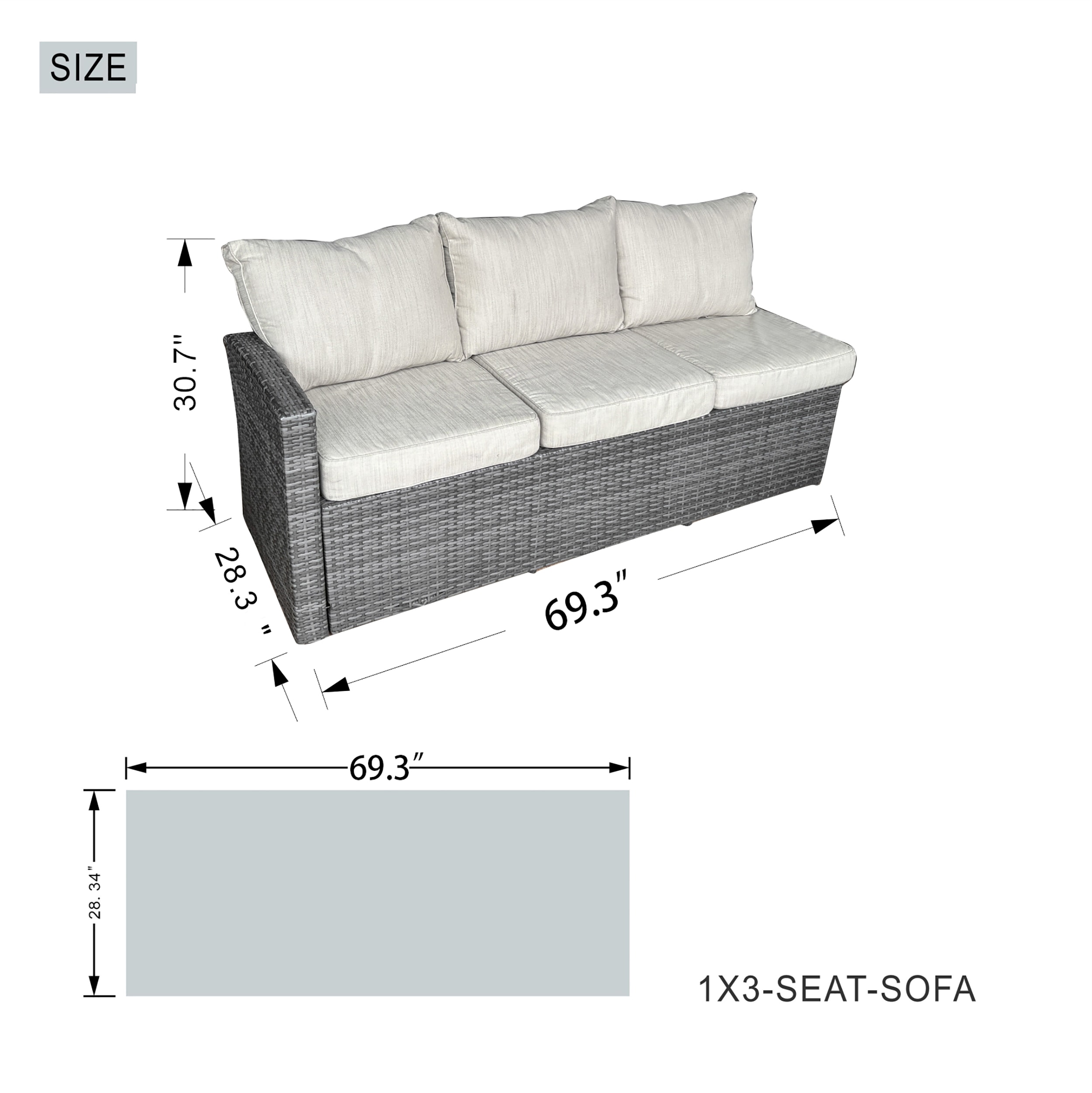 Moda Furnishings G3R-1403B-009-GR Patio-Conversation-Sets - View #8