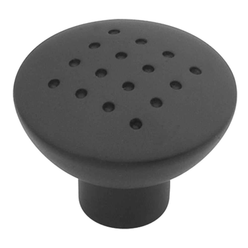 Hickory Hardware P2911-MB Metropolis Matte Black Mushroom Contemporary Cabinet Knob