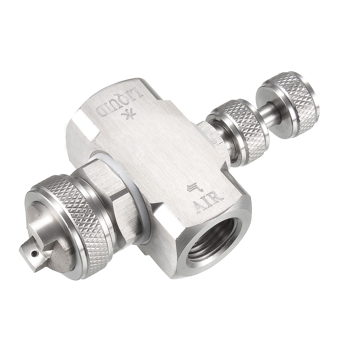 Unique Bargains Air Atomizing Nozzle 1/4BSPT Misting Low Pressure Mix Type Spray Tip Nozzles