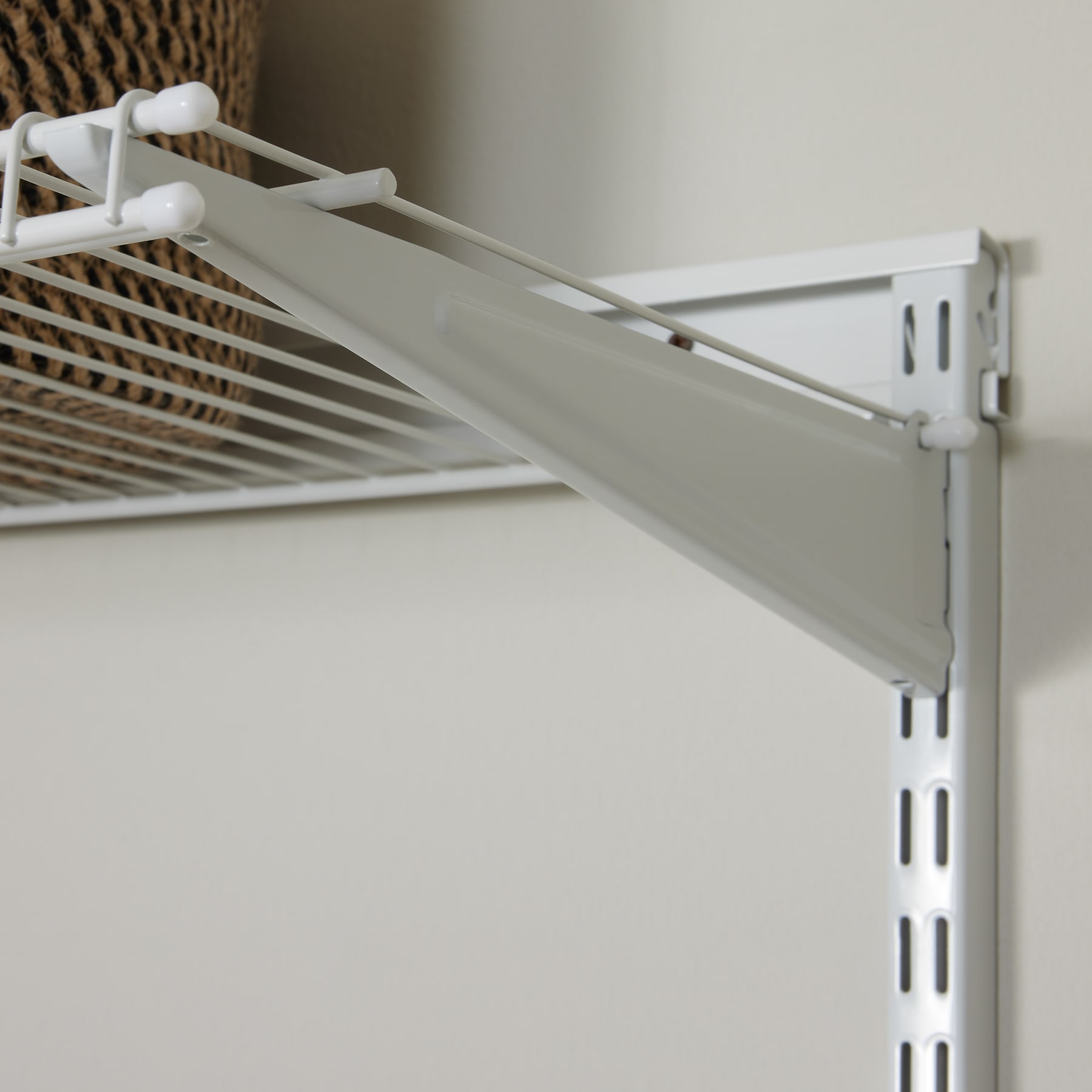 Project Source Tracksmart White Closet Wall Brackets in the Wire Closet  Hardware department at